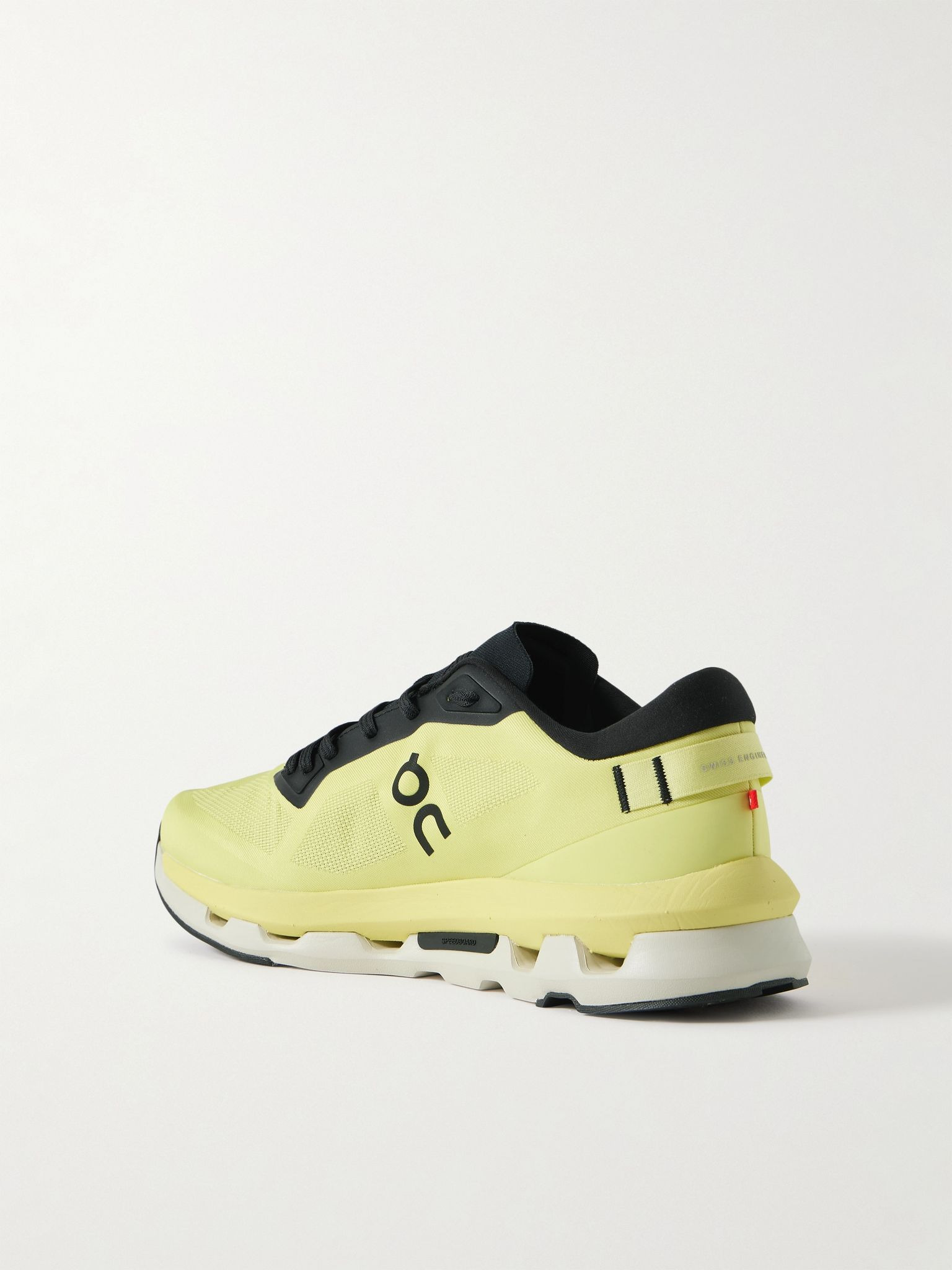 Cloudzone Rubber-Trimmed Mesh Running Sneakers Chartreuse - 4