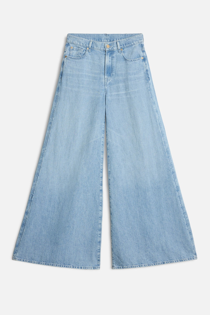Indigo Linen Willow Palazzo Wide Leg in Kansas 1