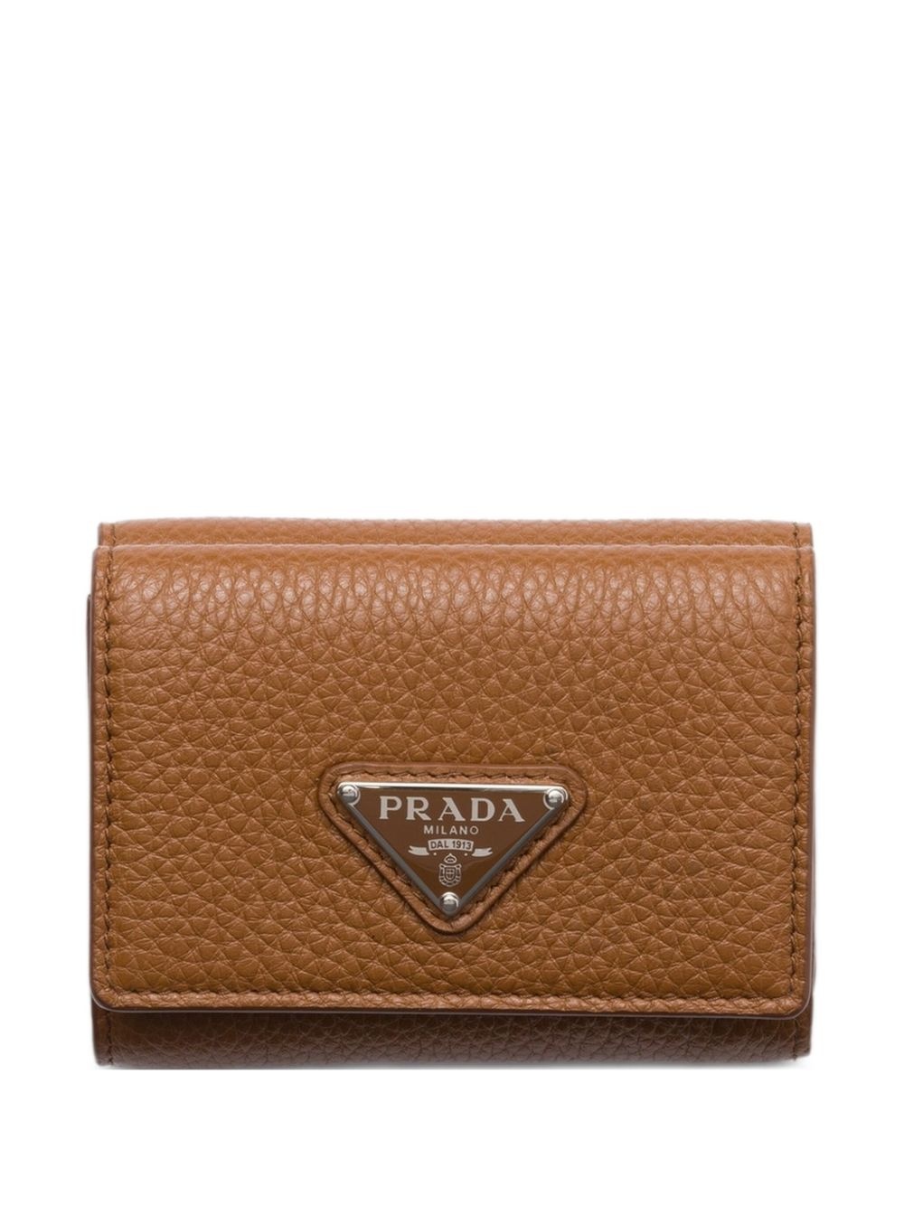 textured leather wallet - 1