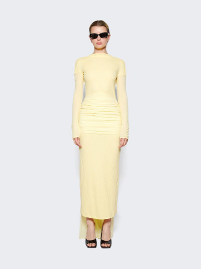 Givenchy Ruched Waist Dress Pale Yellow outlook