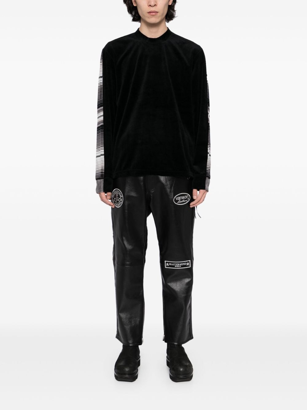 logo-patch trousers - 2