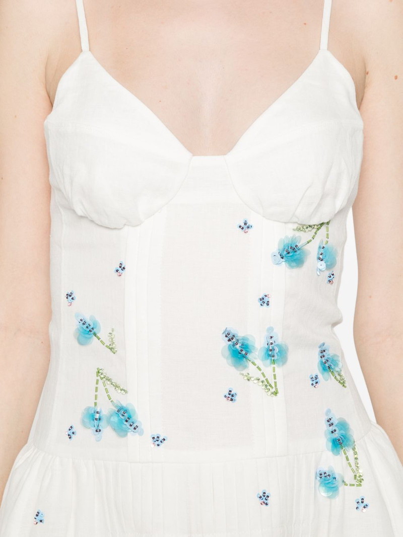 floral pleated mini dress 5