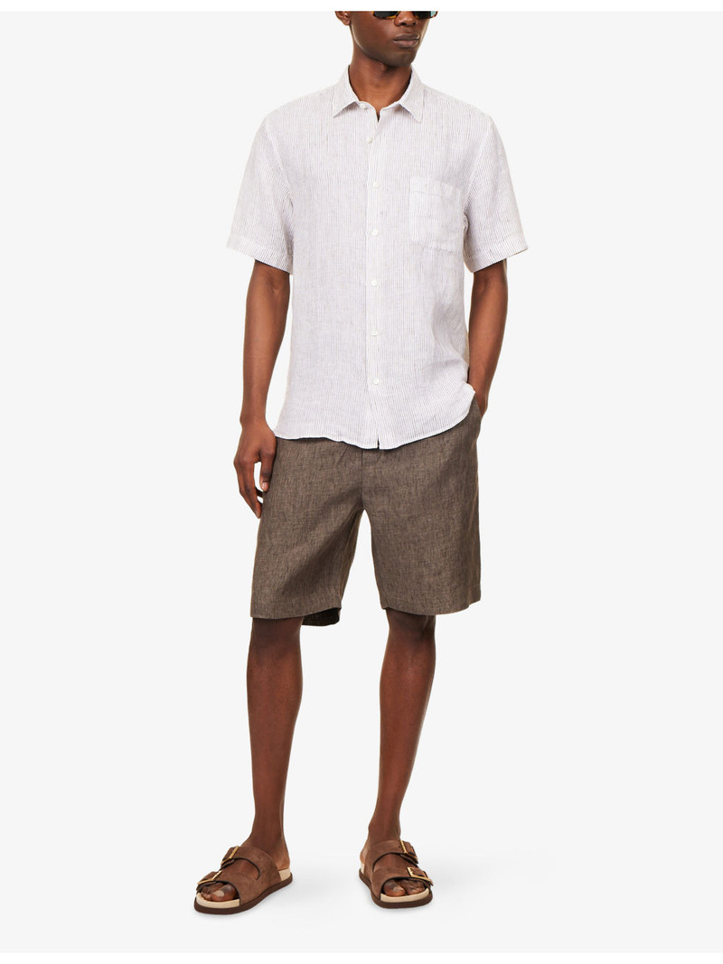 Sunspel Drawstring Relaxed Linen Shorts outlook