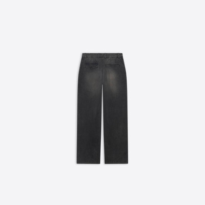 BALENCIAGA Men's Slim Worn-out Pants in Black outlook