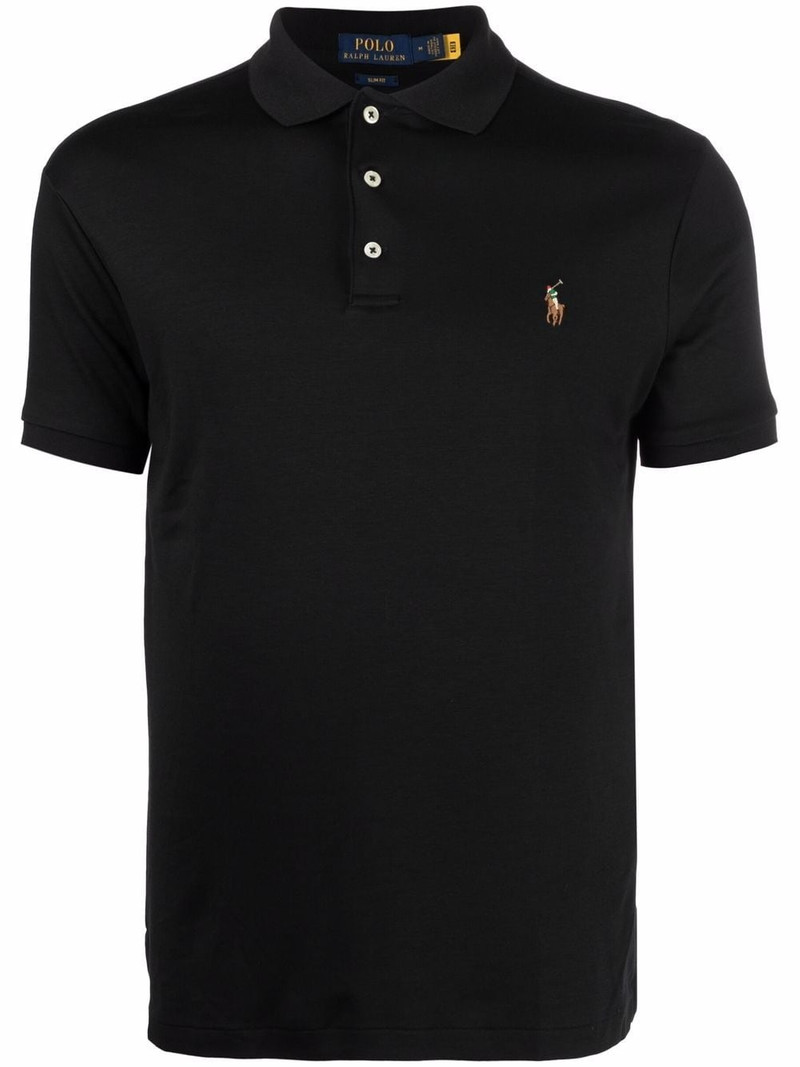 embroidered-logo polo shirt 1