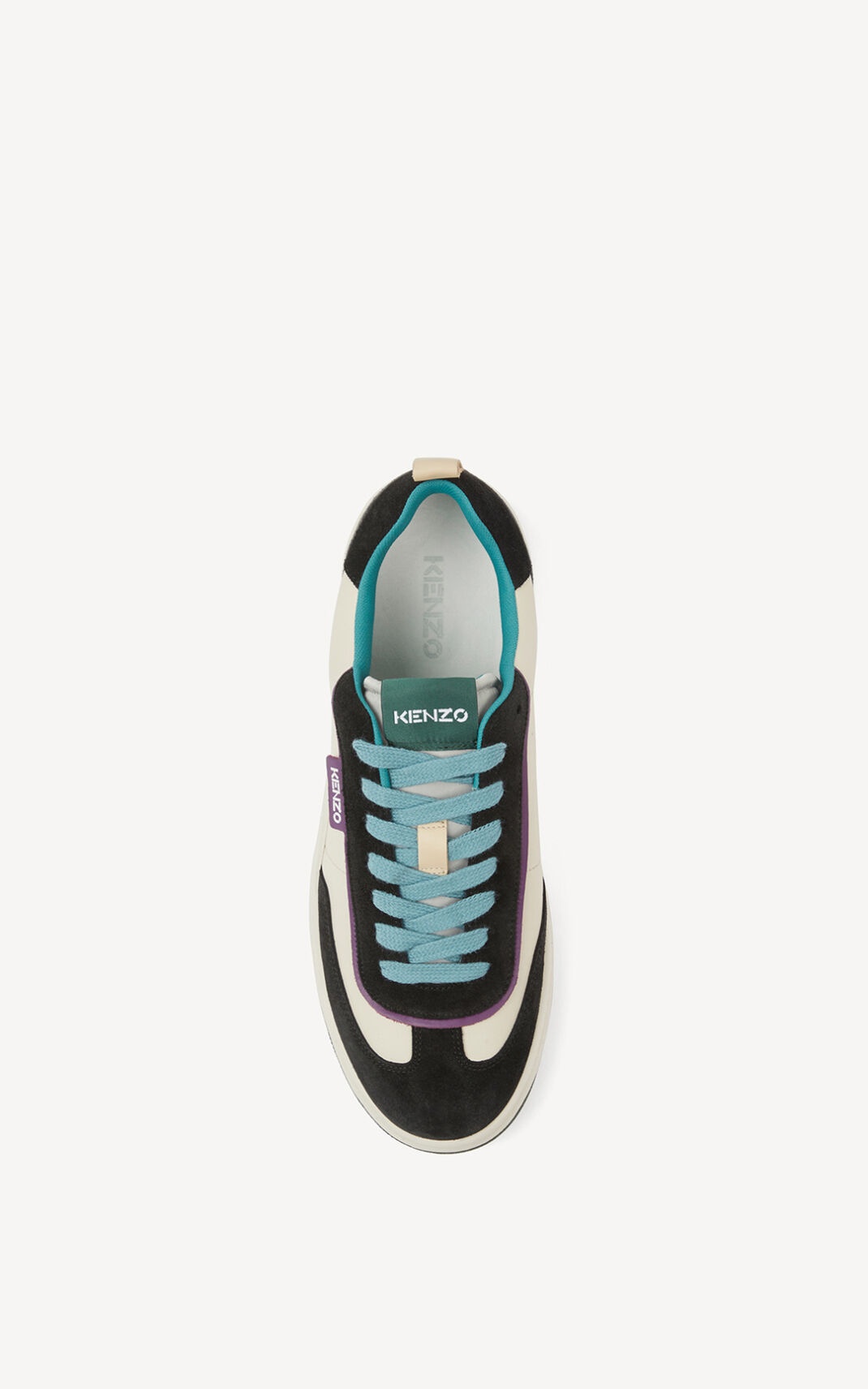 KENZO Kourt 80 leather trainers - 4