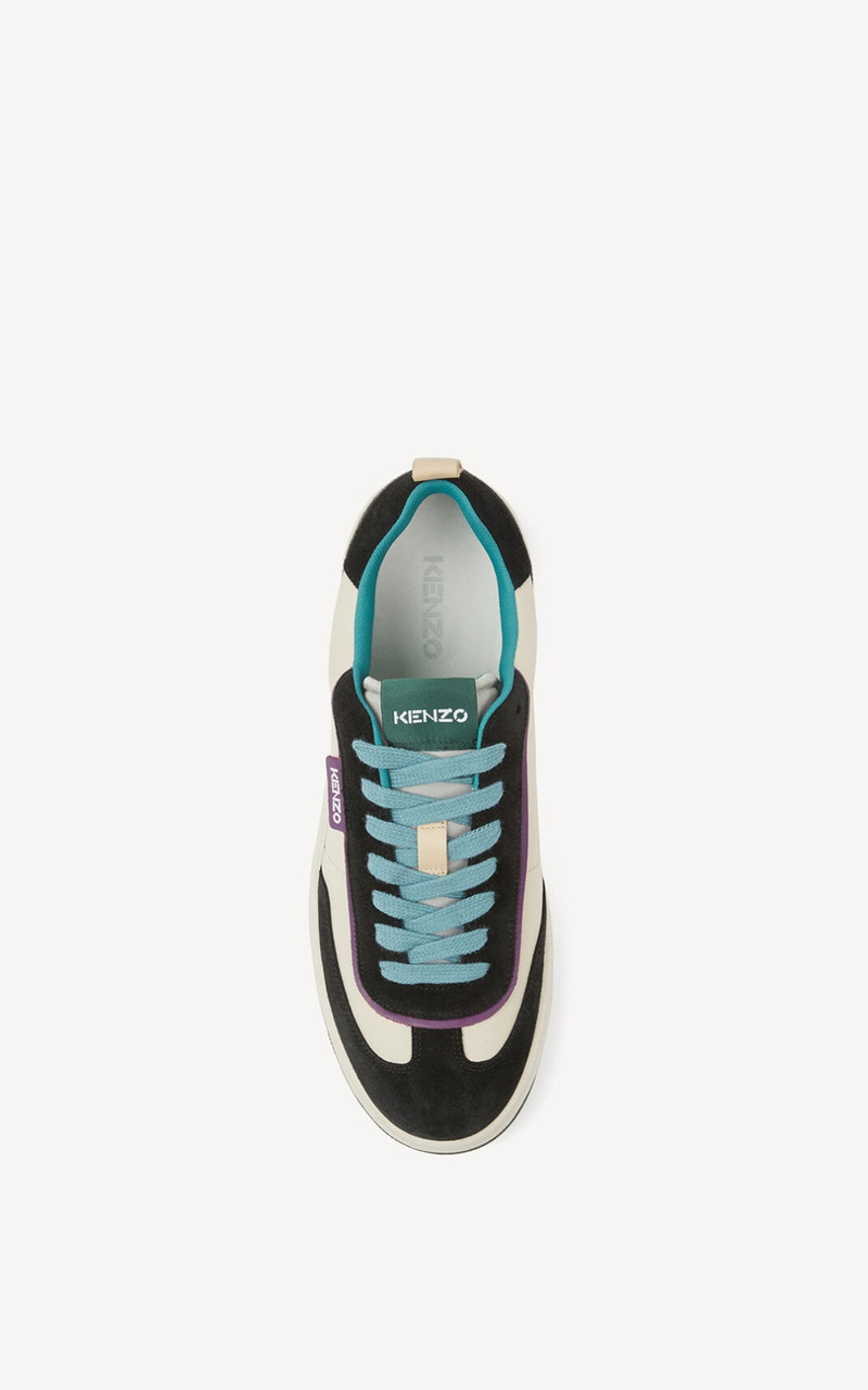 KENZO Kourt 80 leather trainers 4