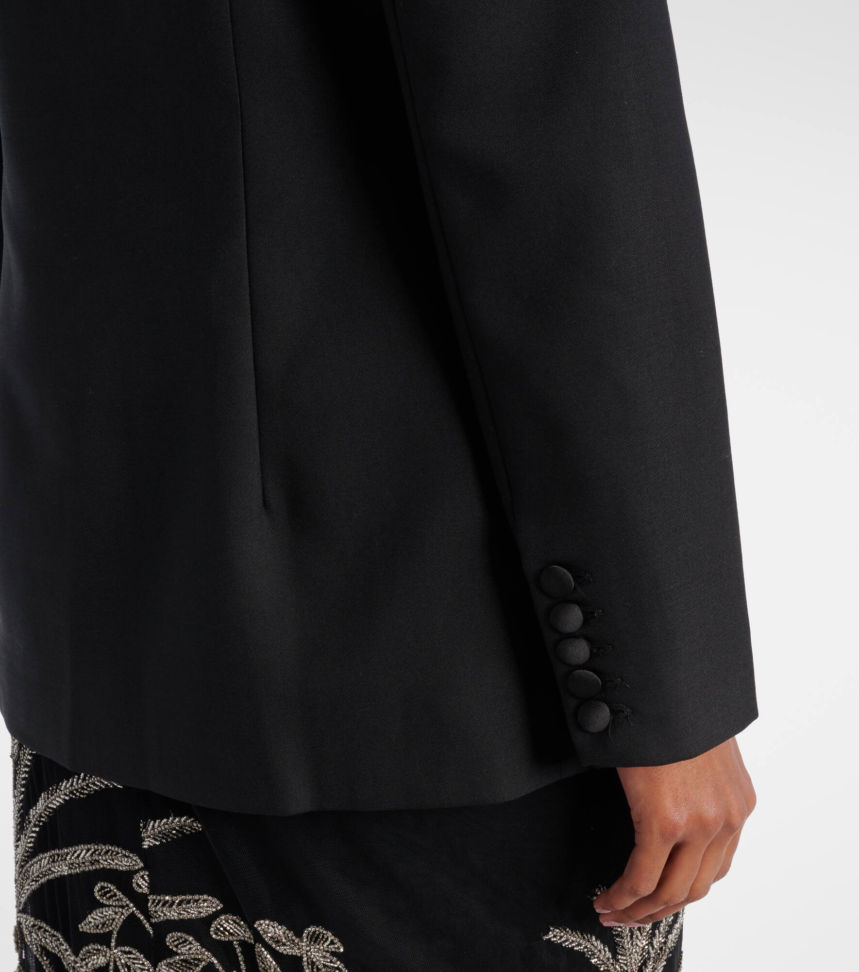Lesia embellished wool-blend blazer - 5