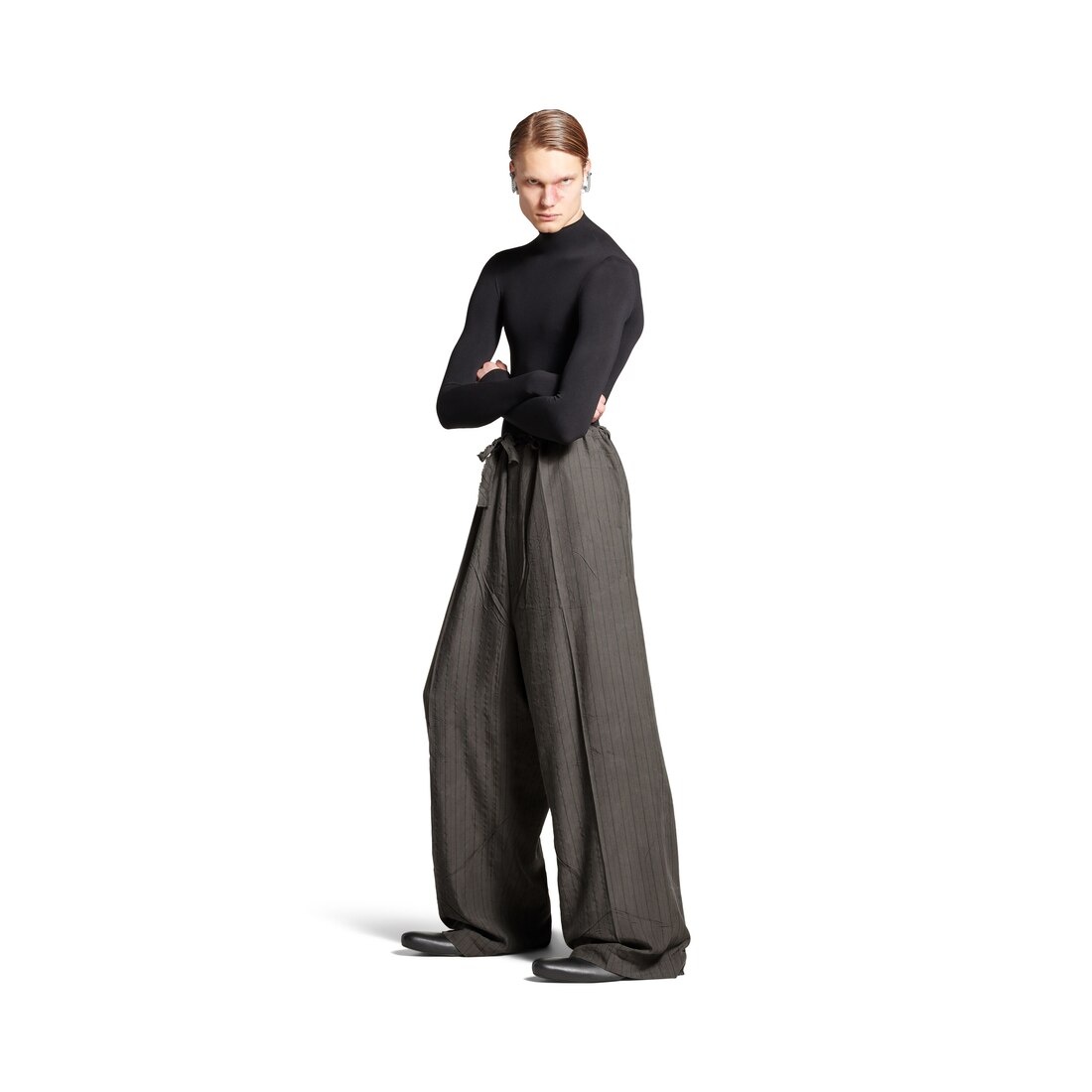 Men's Fluid Tailored Pants in Grey - 2