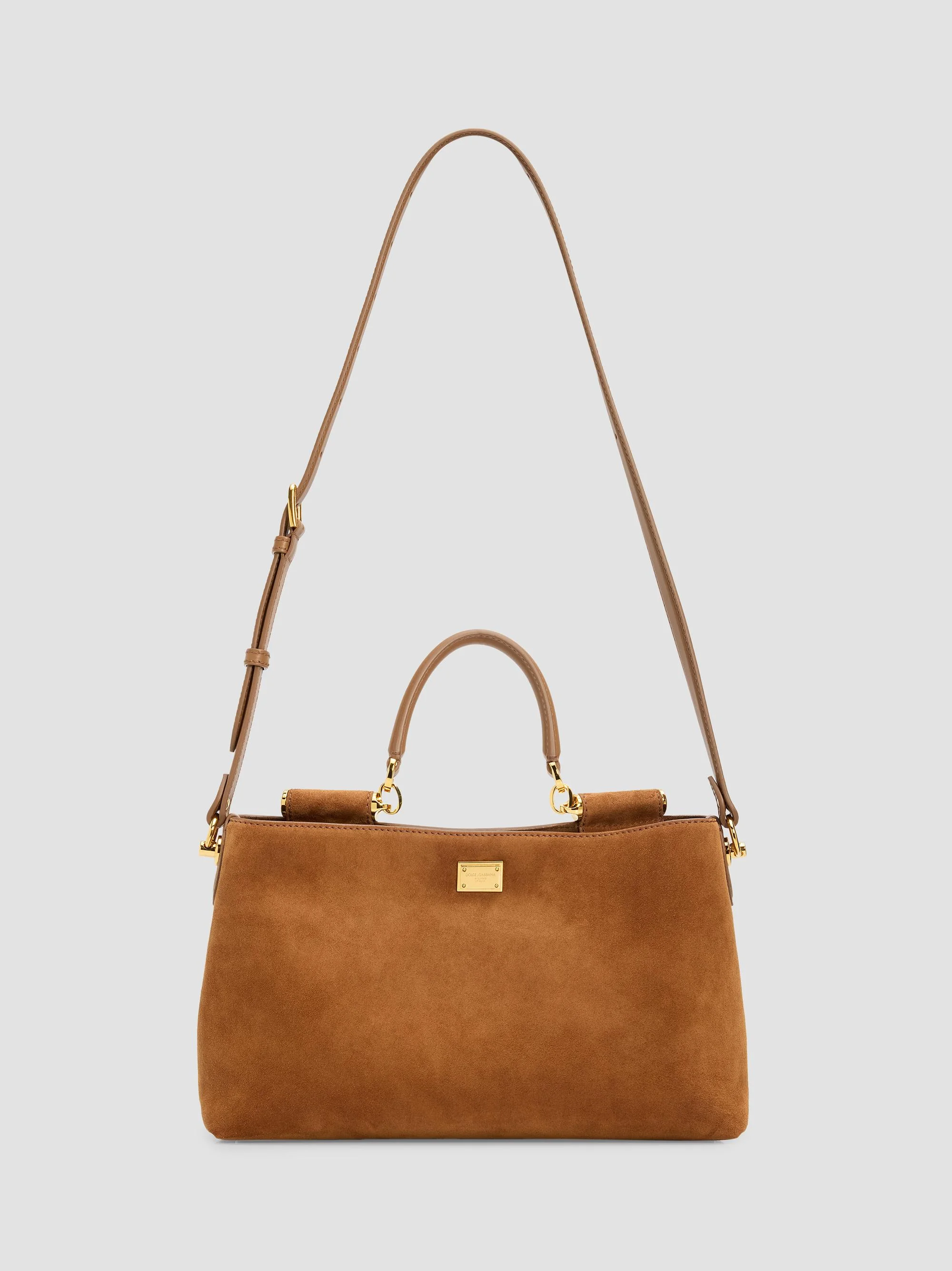 Women's Vittoria Suede Shoulder Bag - Cammello Caramello - 1