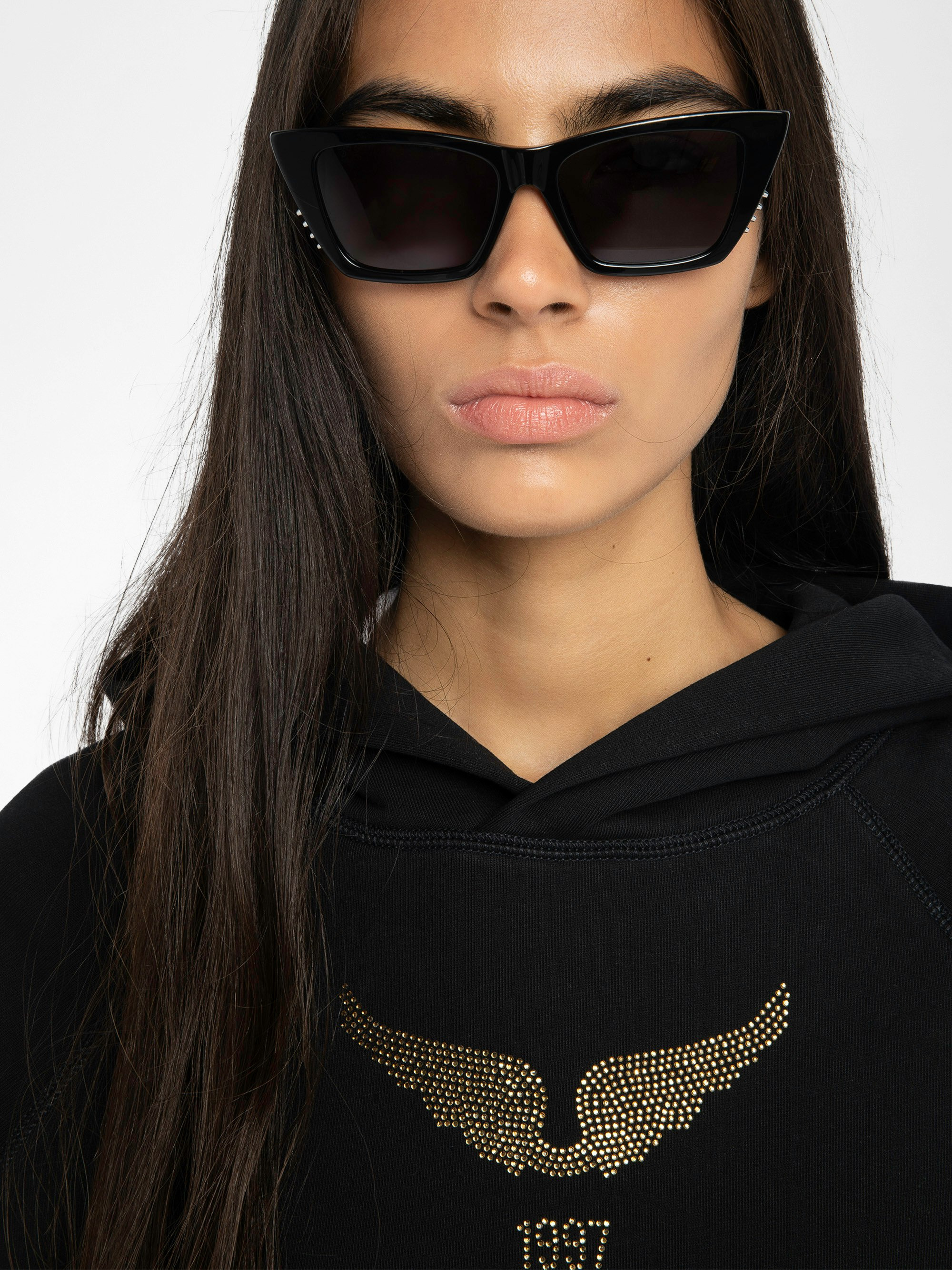 Georgy Grey Women's Rhinestone Sweatshirt - 5