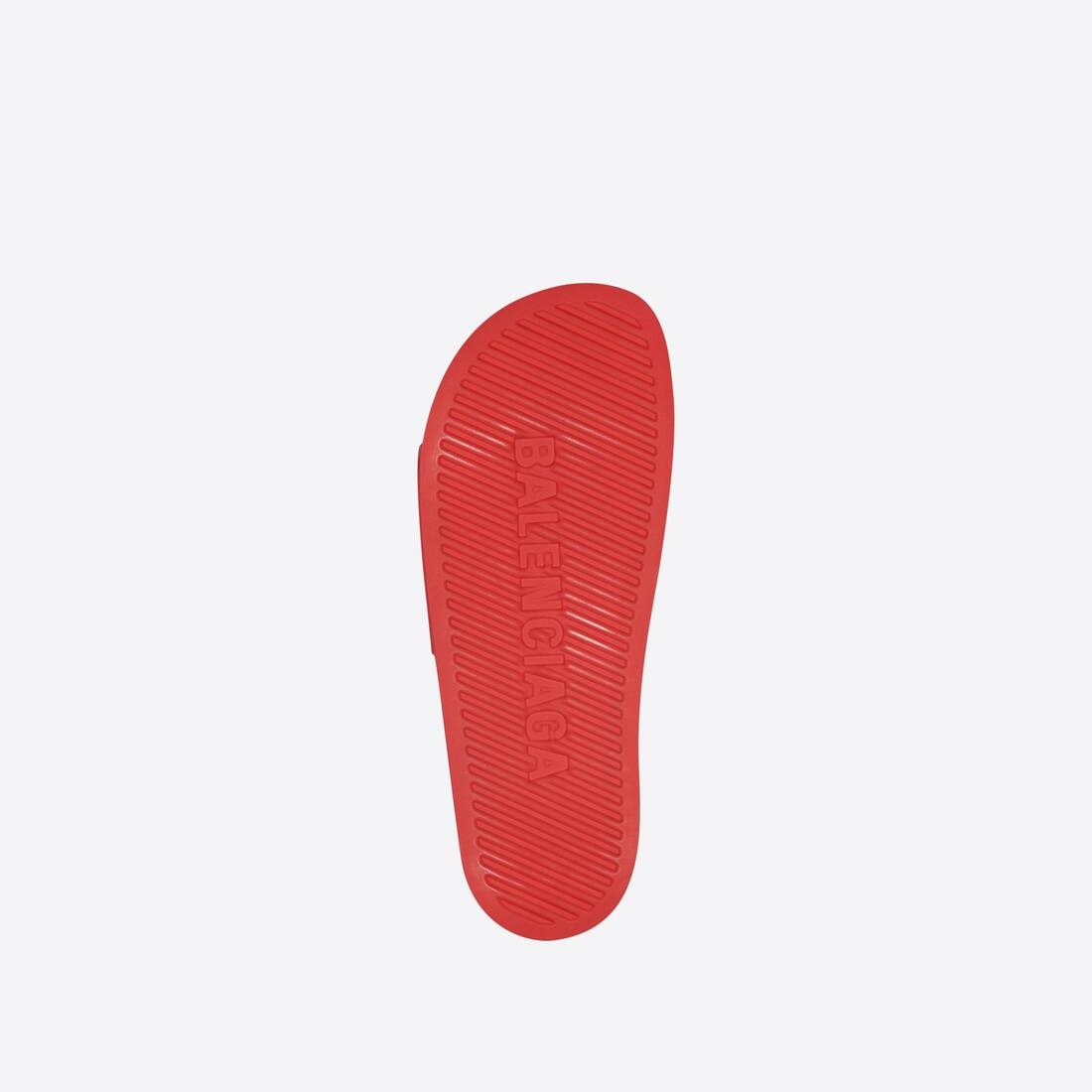 Men's Pool Slide Sandal in Red - 5