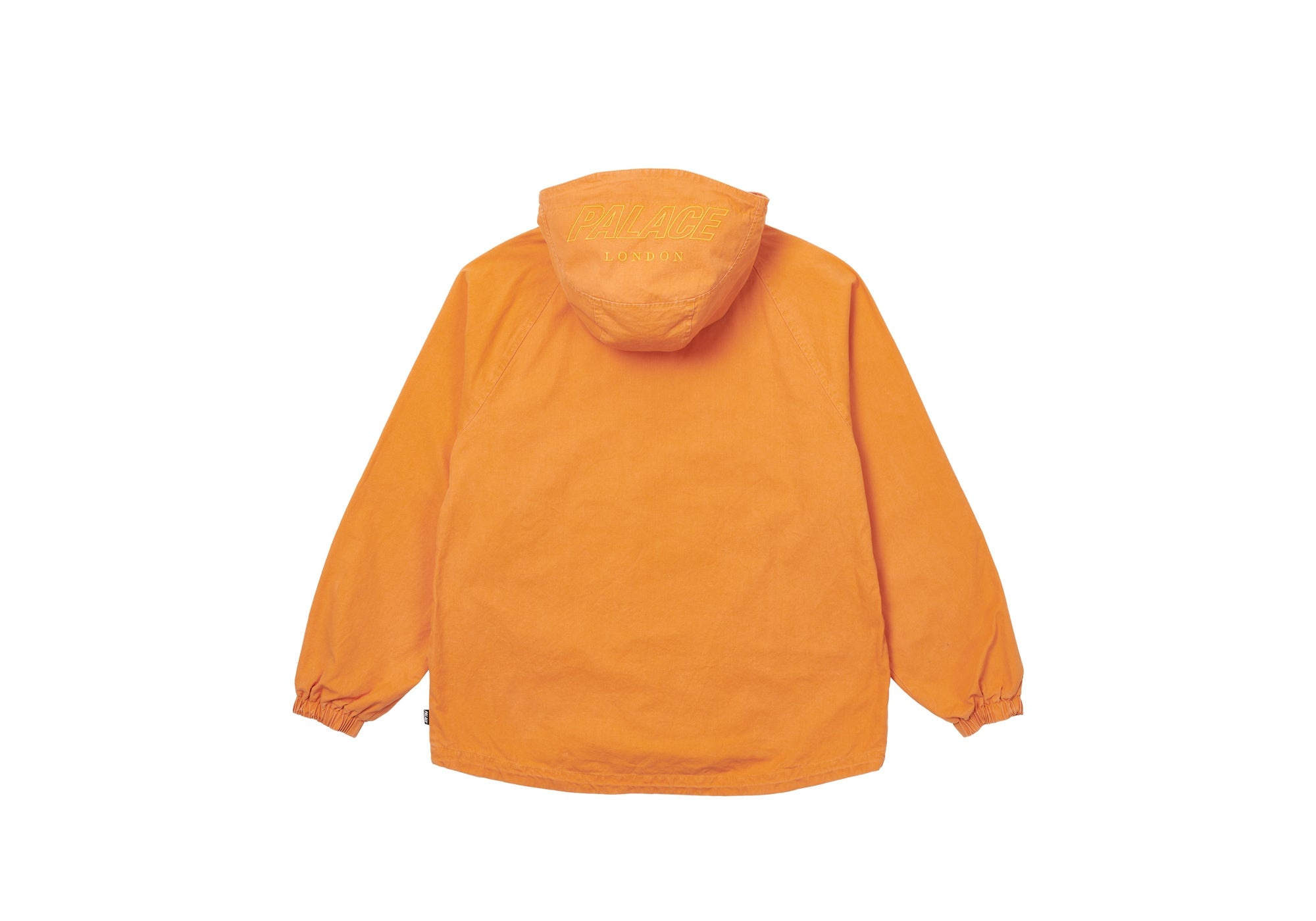 WASHED COTTON HOODED JACKET ORANGE - 3
