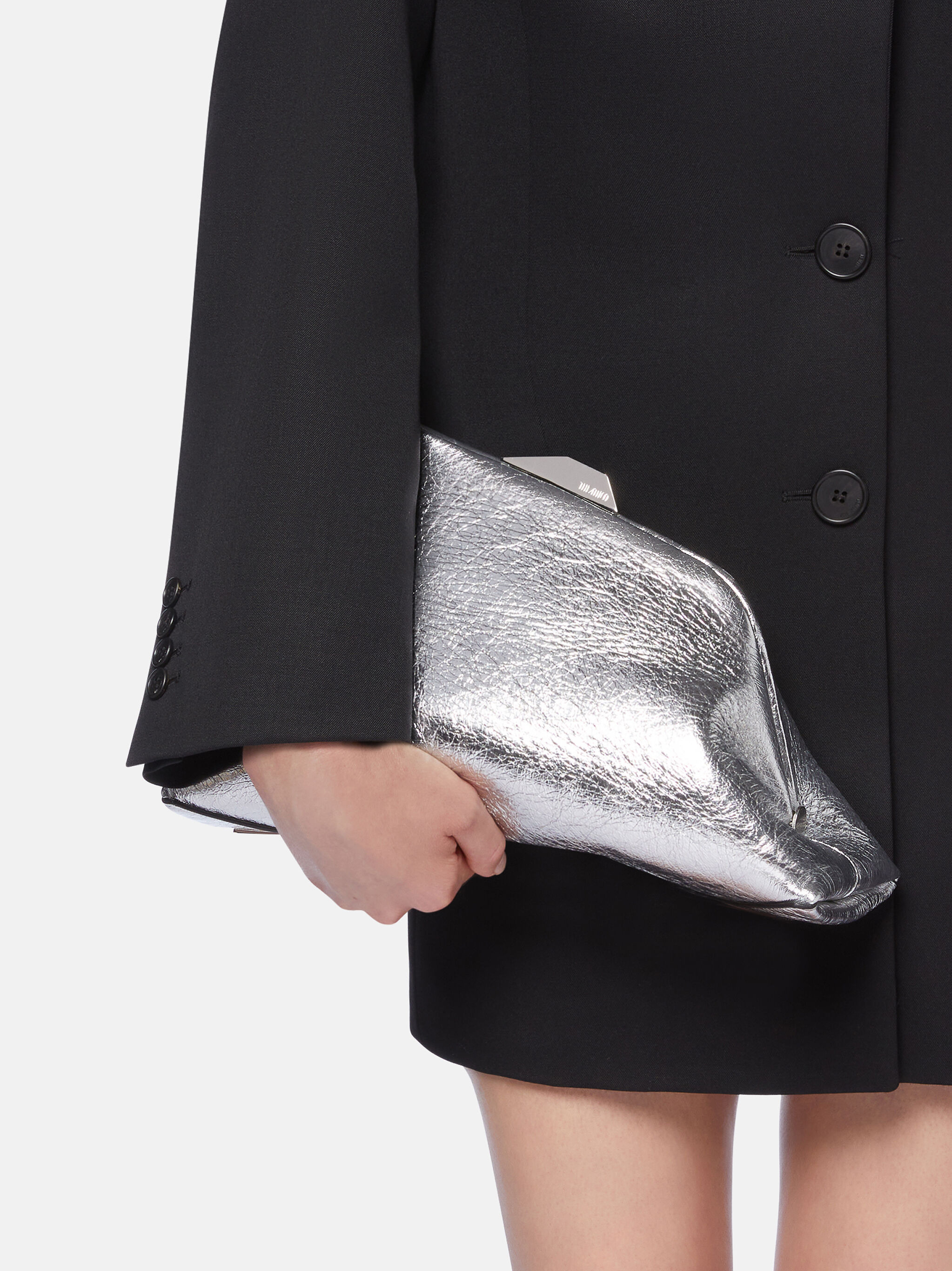 ''DAY OFF'' SILVER SHOULDER BAG - 2