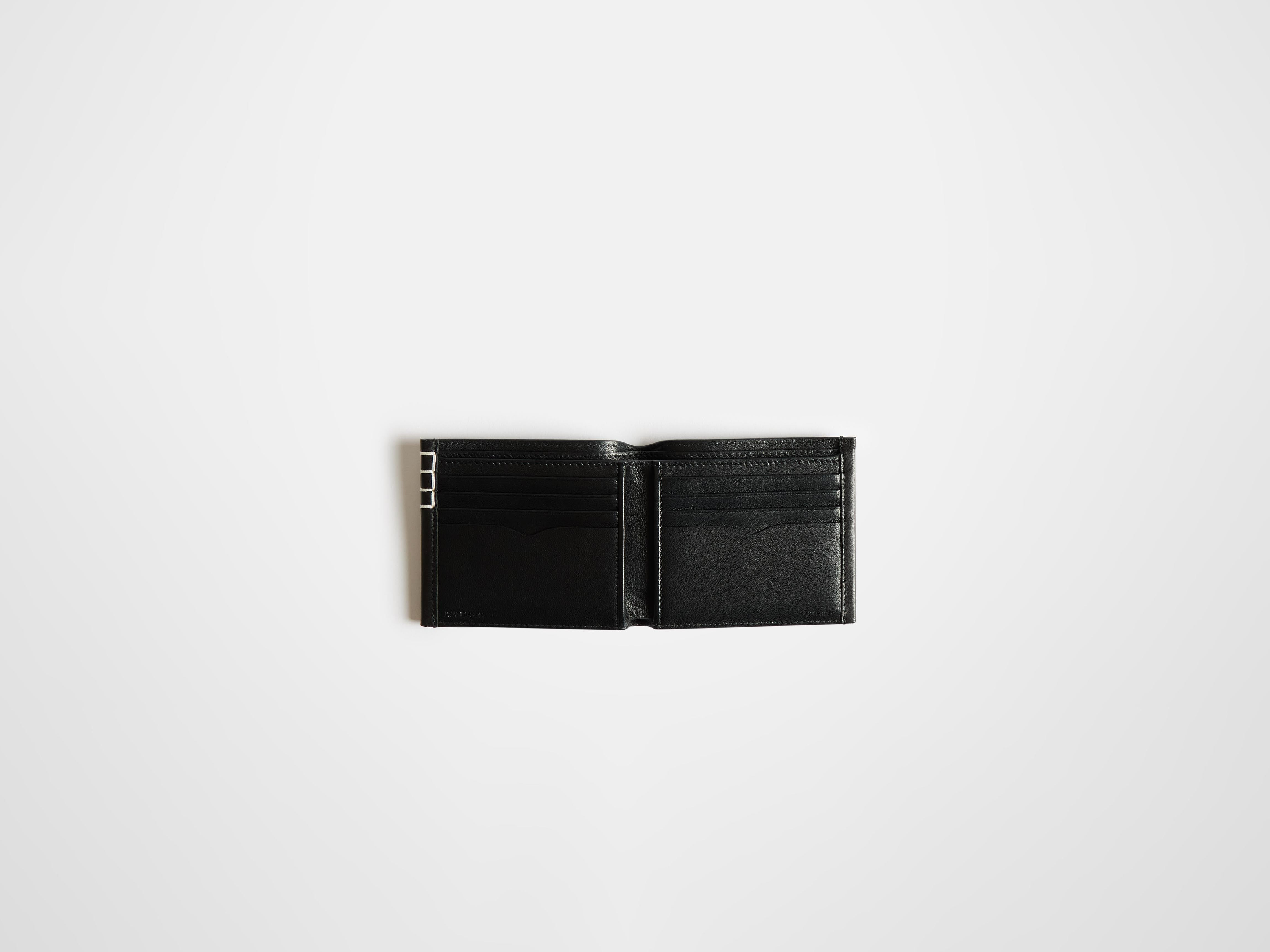 LEATHER LOAFER BI-FOLD WALLET IN BLACK - 3