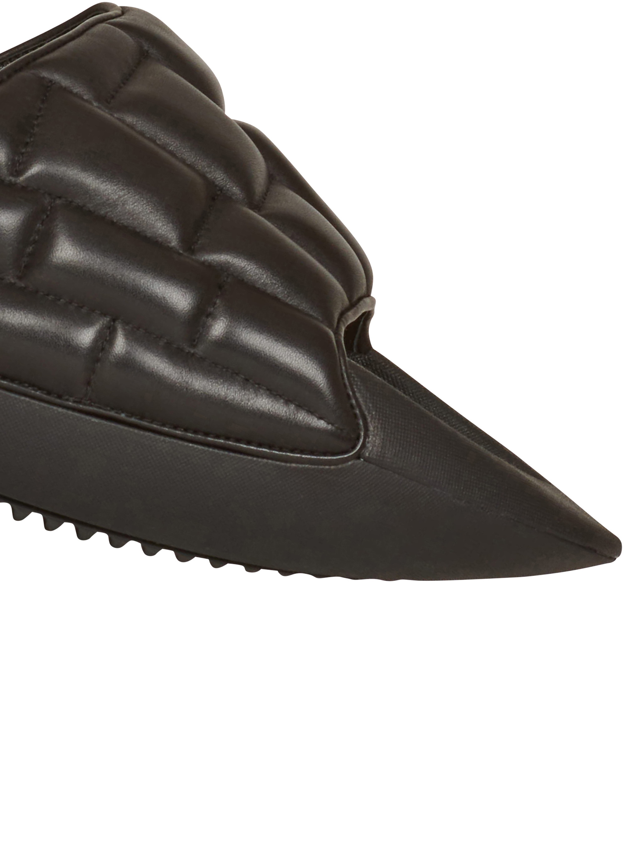 Quilted leather B-IT mules - 6