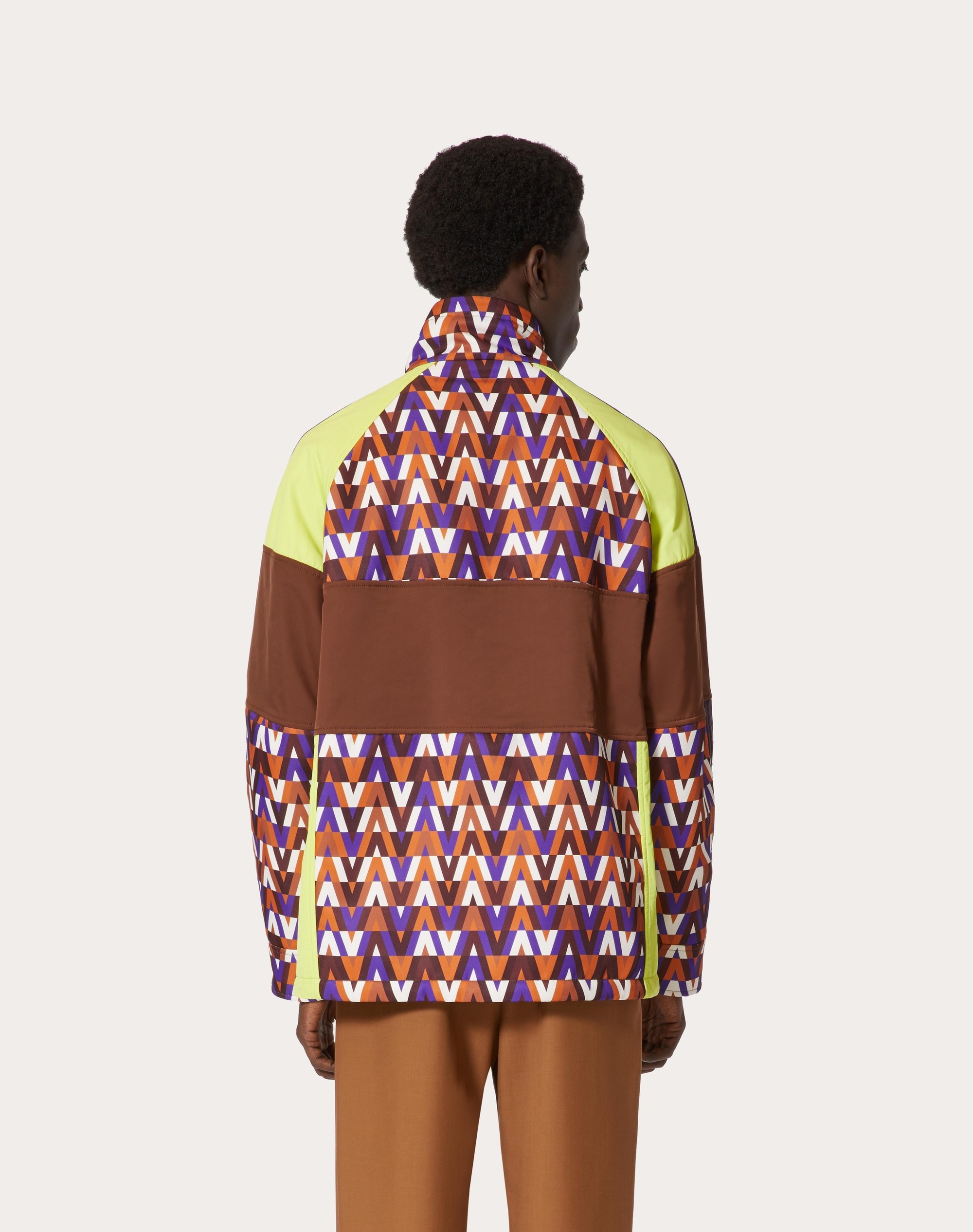 NYLON JACKET WITH OPTICAL VALENTINO PRINT - 4