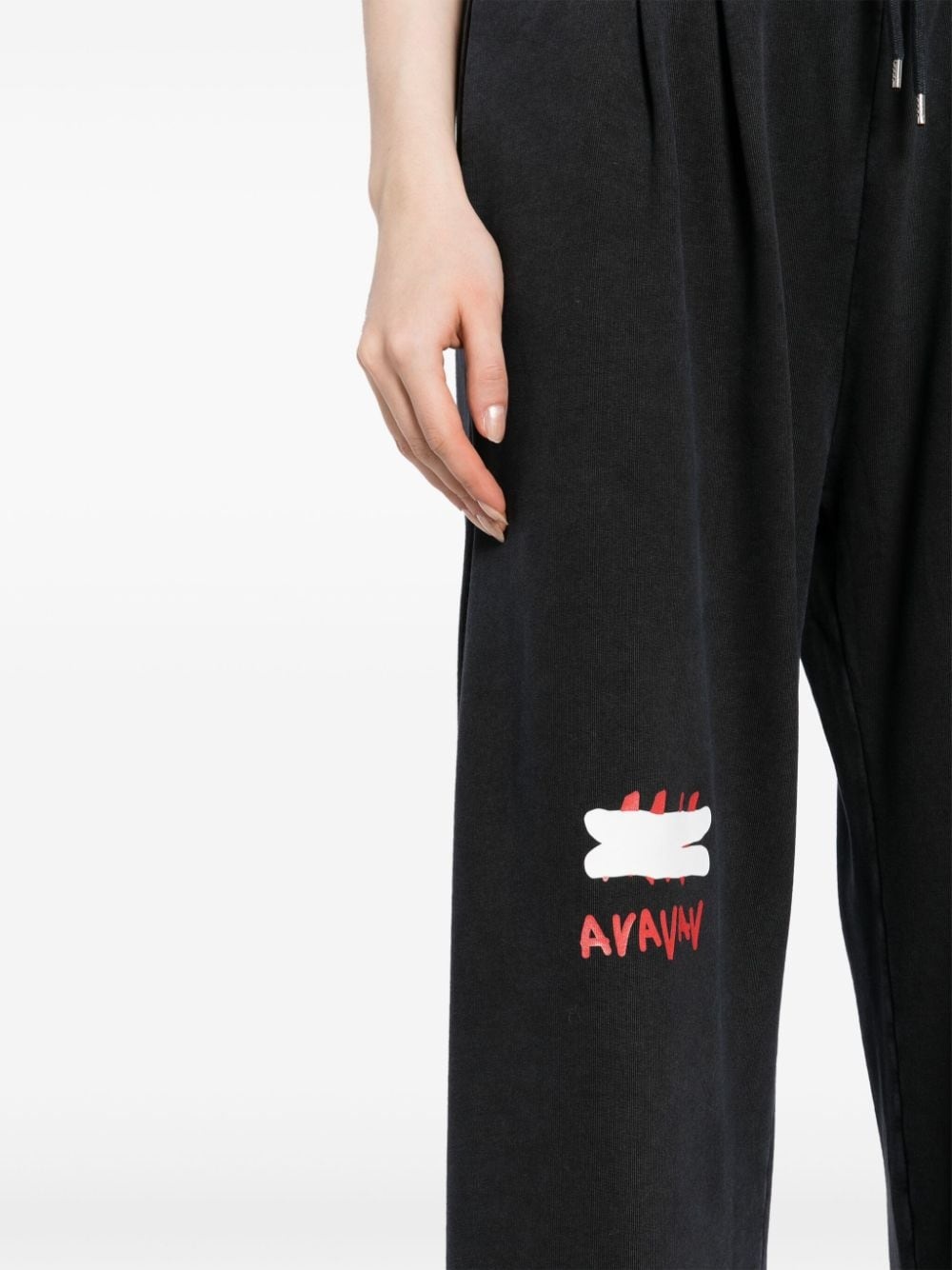 logo-print flared track pants - 5