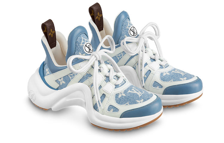 (WMNS) LOUIS VUITTON Archlight 1.0 Sneakers 'Denim Monogram' 1AB30Q - 2