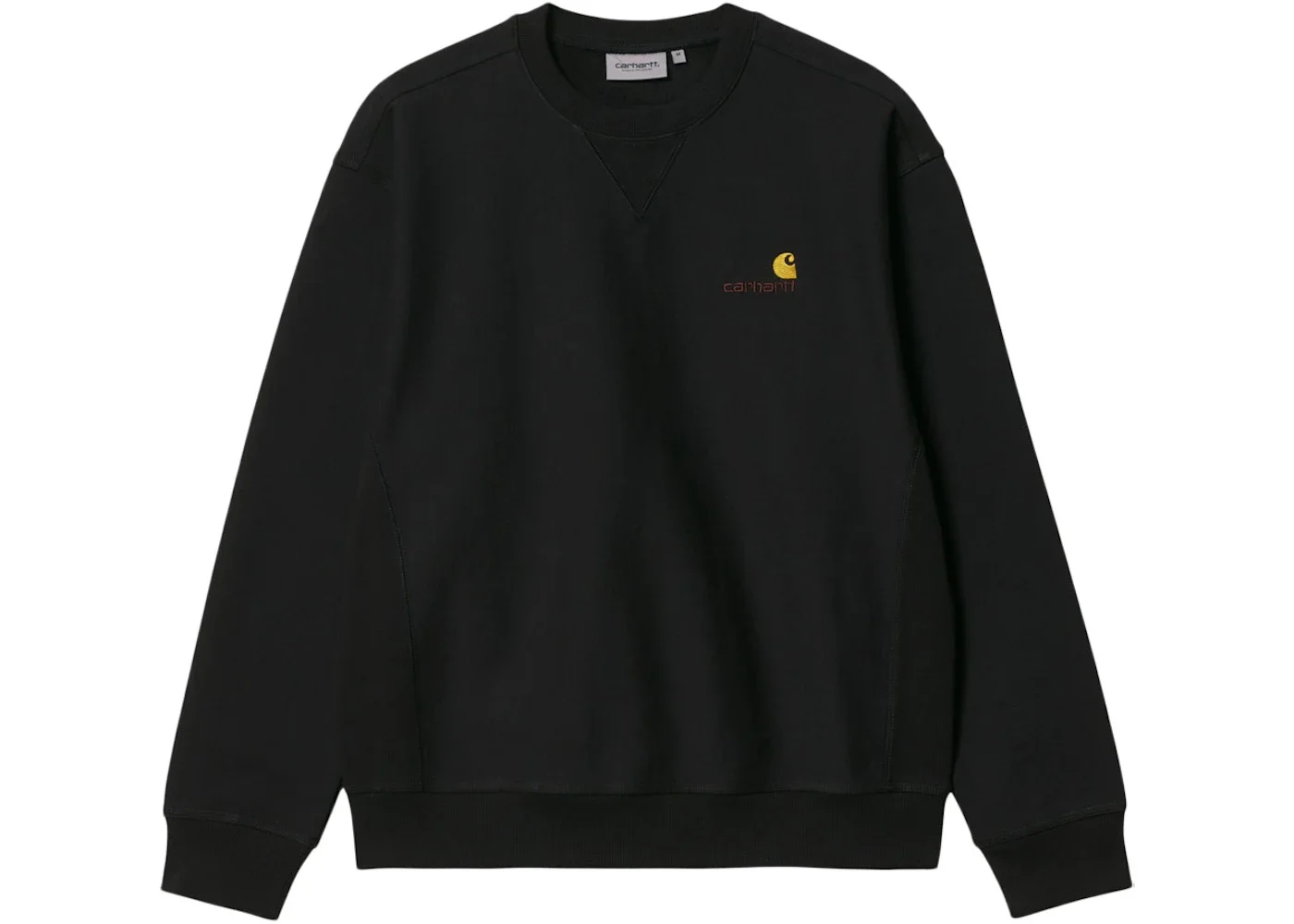 Carhartt WIP American Script Sweatshirt Black - 1