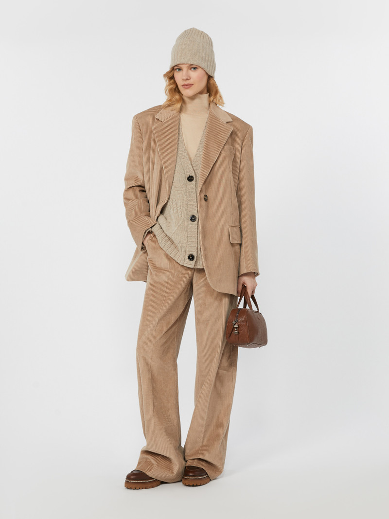 WEEKEND Max Mara TANIA Wide-leg corduroy trousers outlook