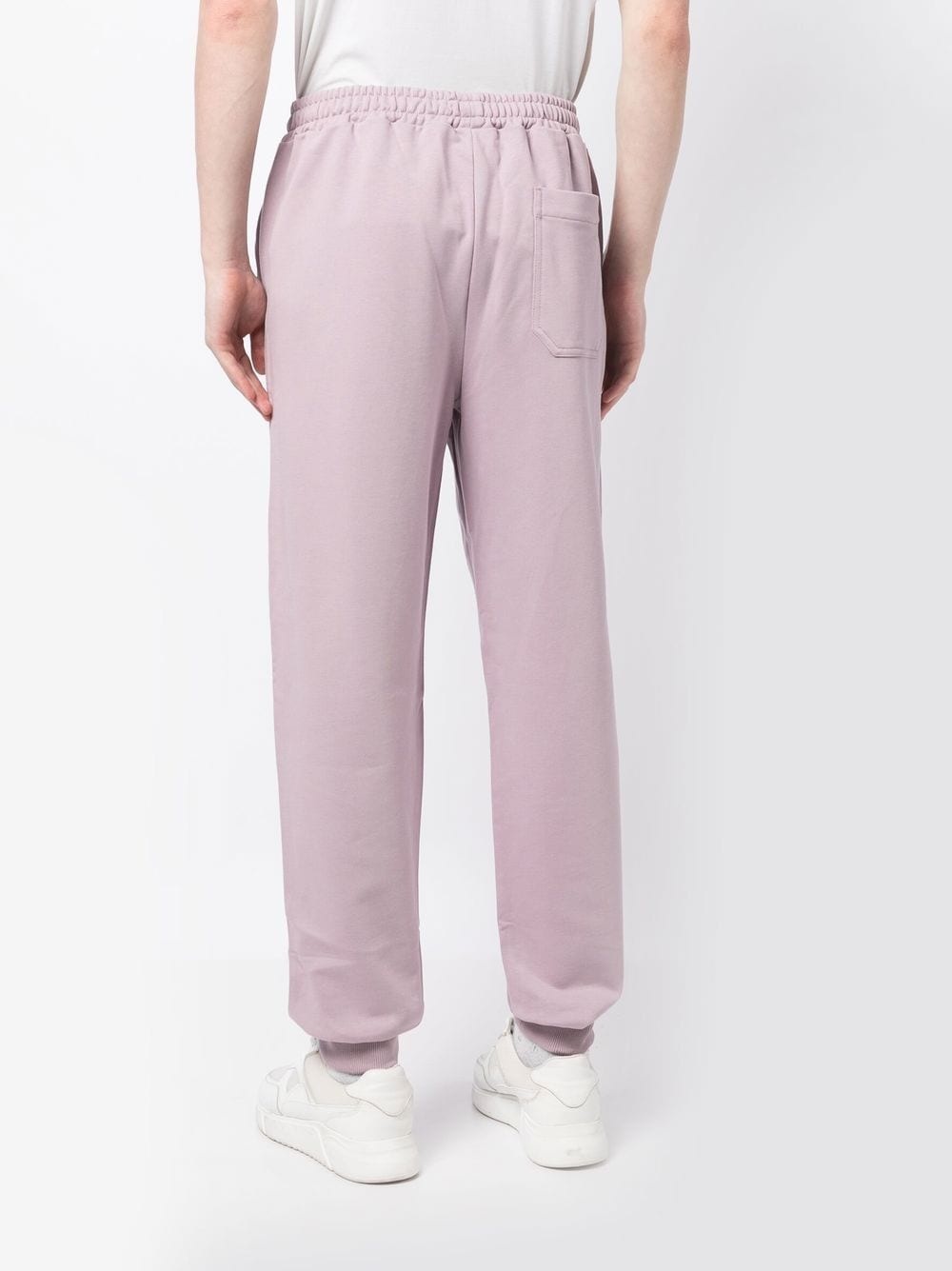 logo-print tapered track pants - 4