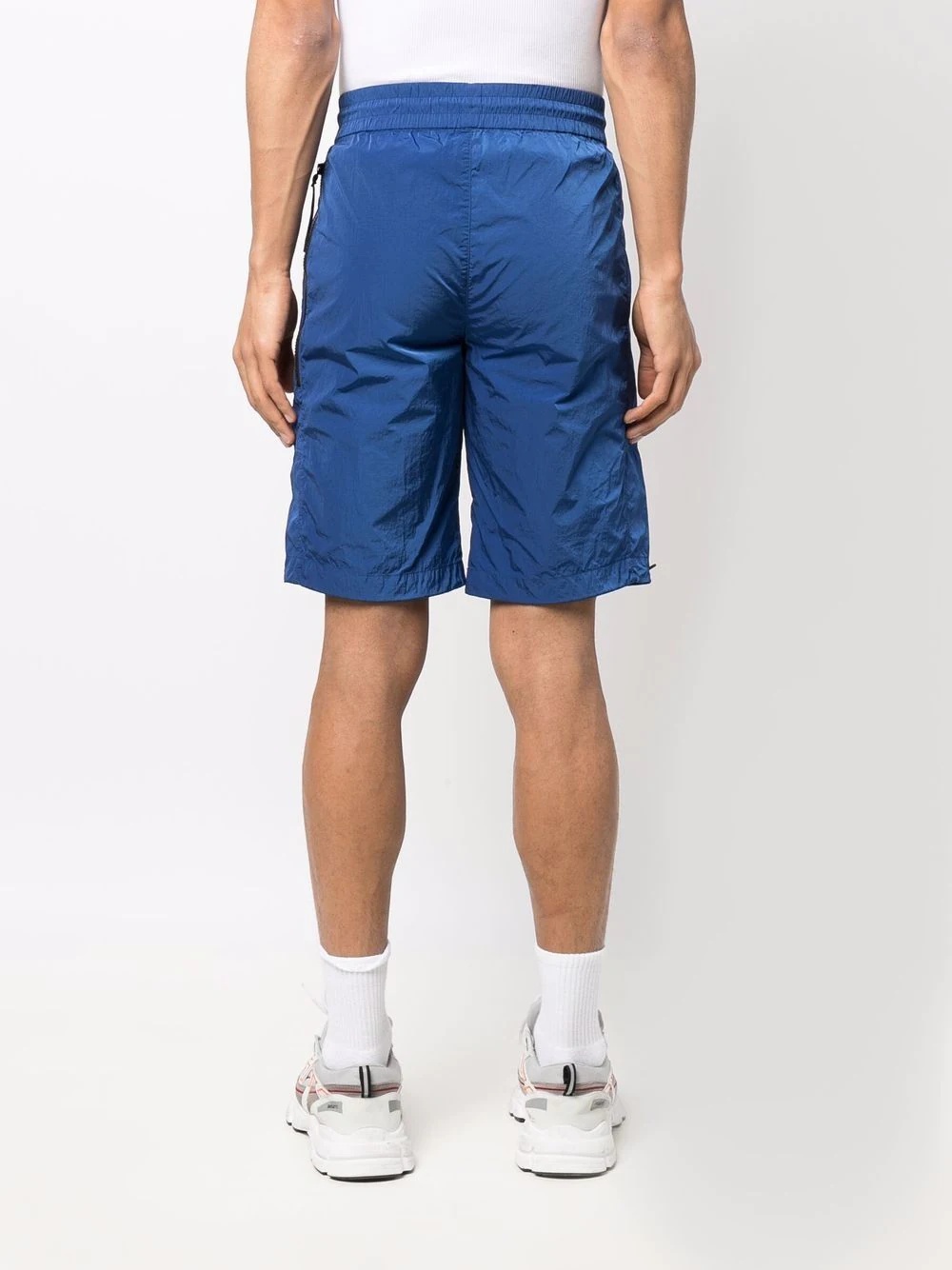 side logo-plaque shorts - 4