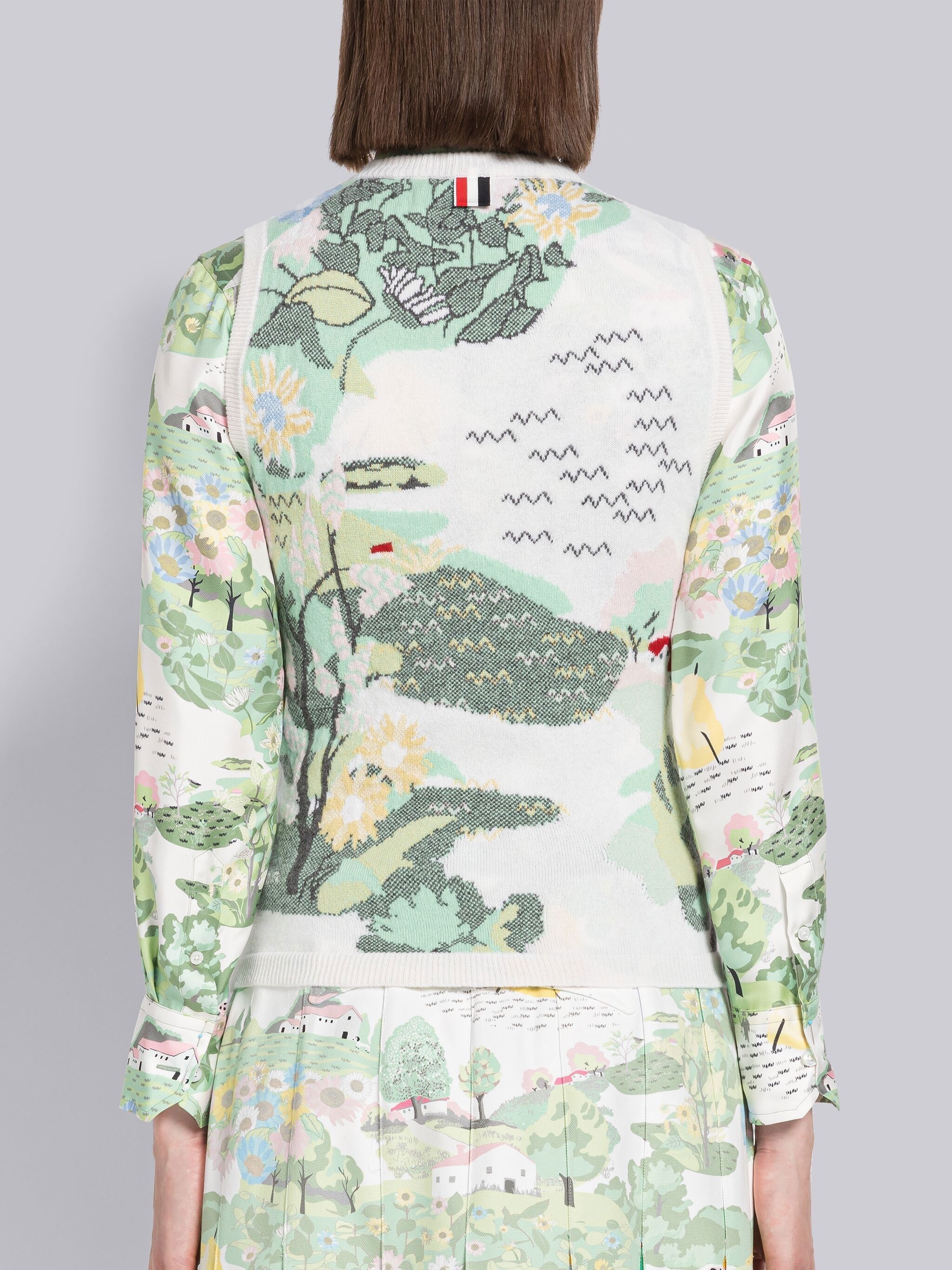 Scenic Cashmere Crew Neck Shell Top - 3