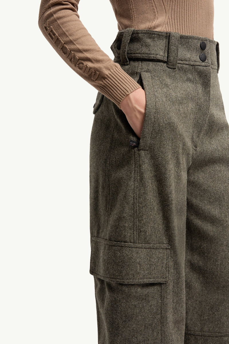 Wool Gabardine Cargo Pants 6