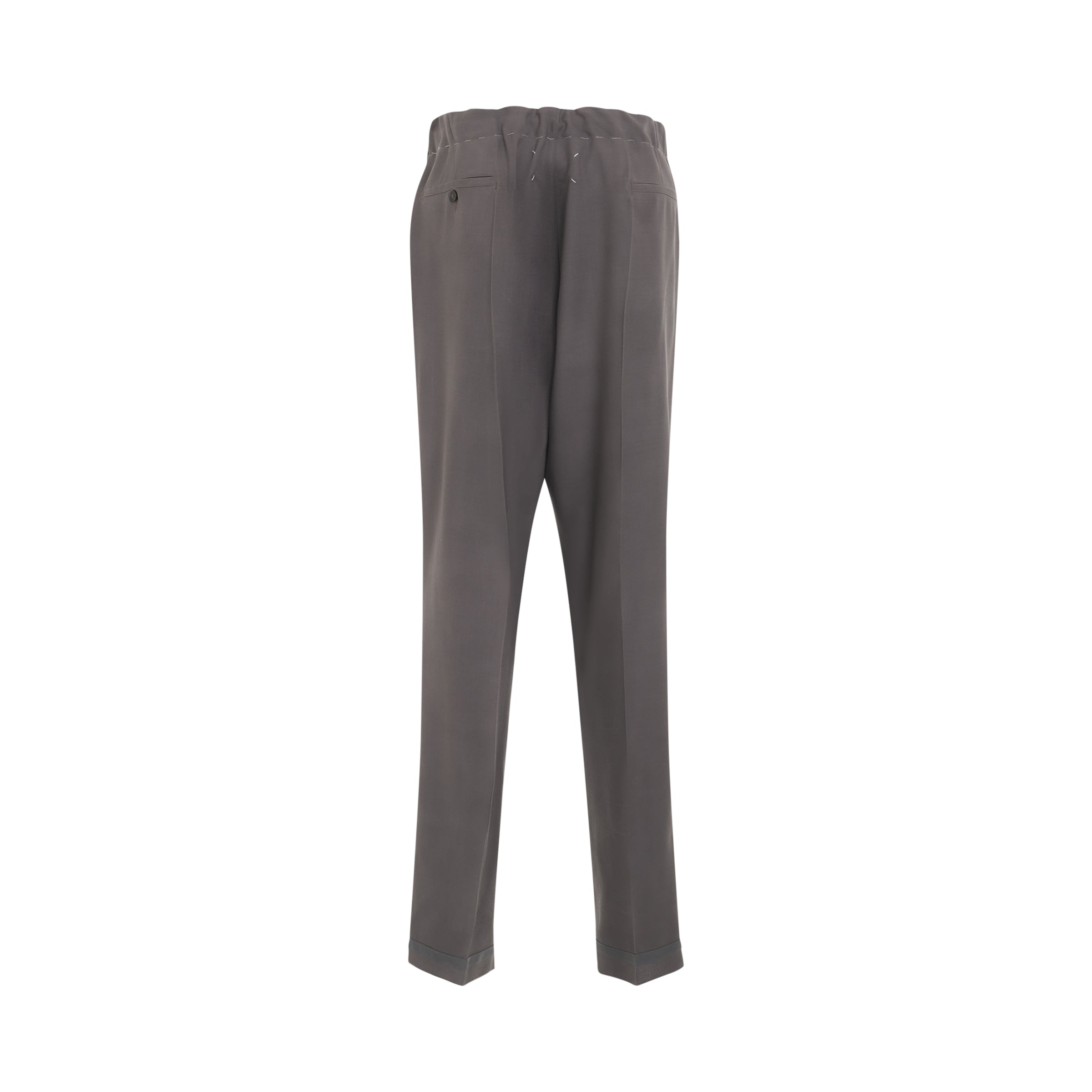 Wool Trousers in Grey - 4