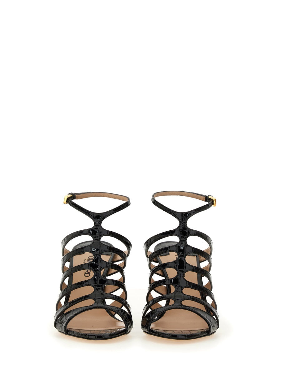 Tom Ford Women Leather Sandal - 4