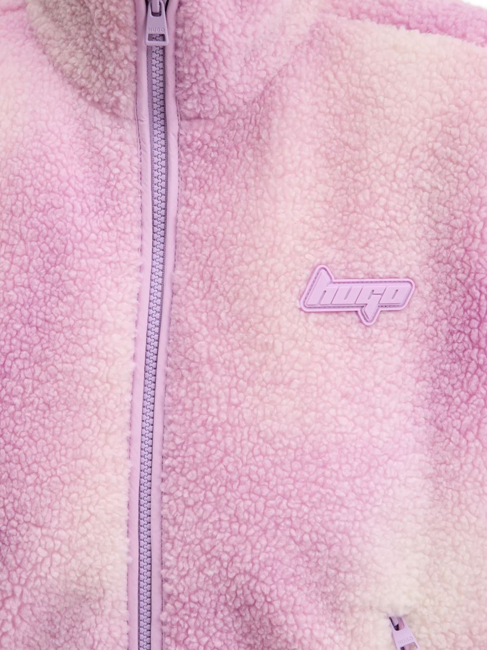 tie-dye fleece vest - 5