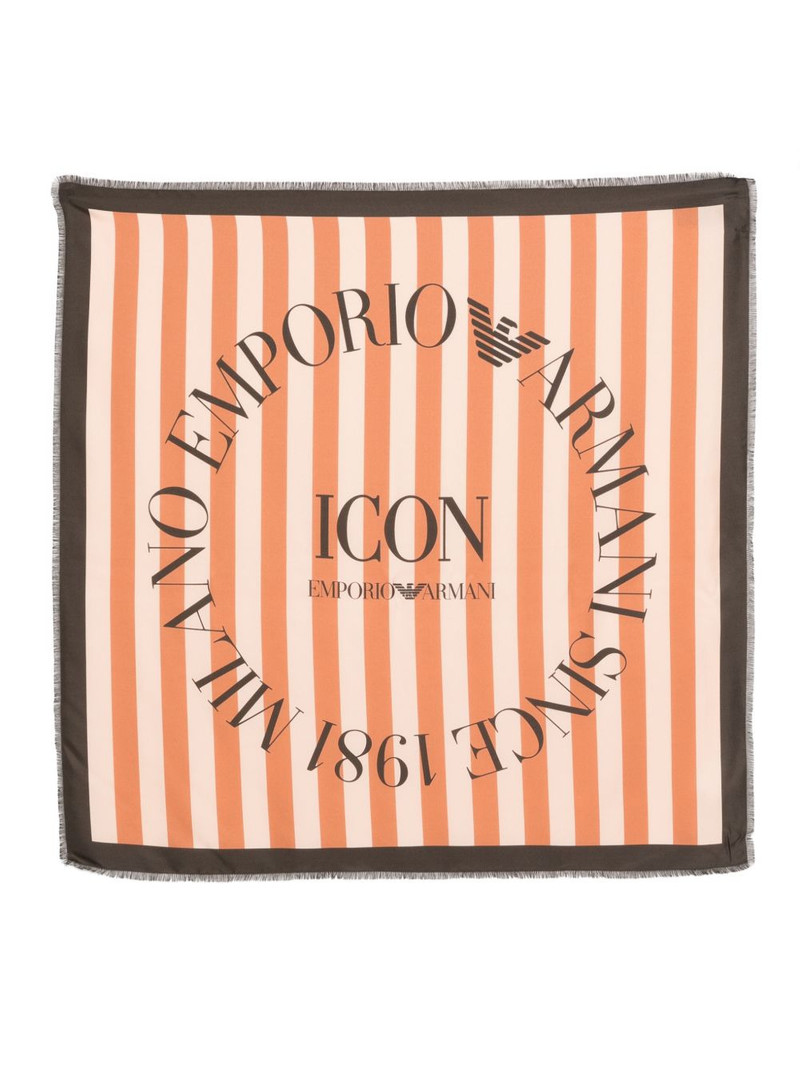 striped fringed scarf 1