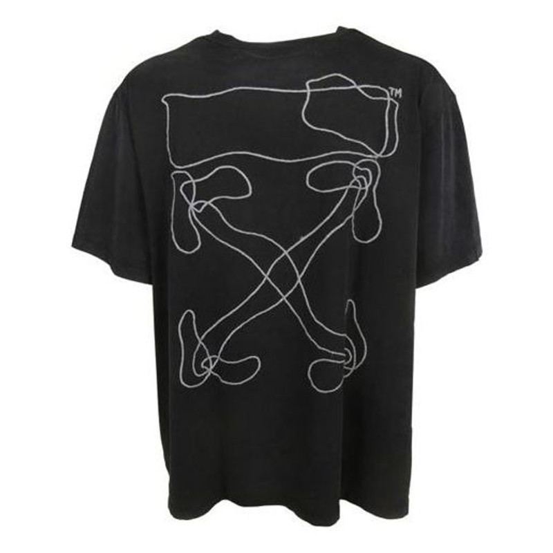 Off-White Off-White Abstract Arrows T-Shirt 'Black' OMAA038F191850111001 outlook