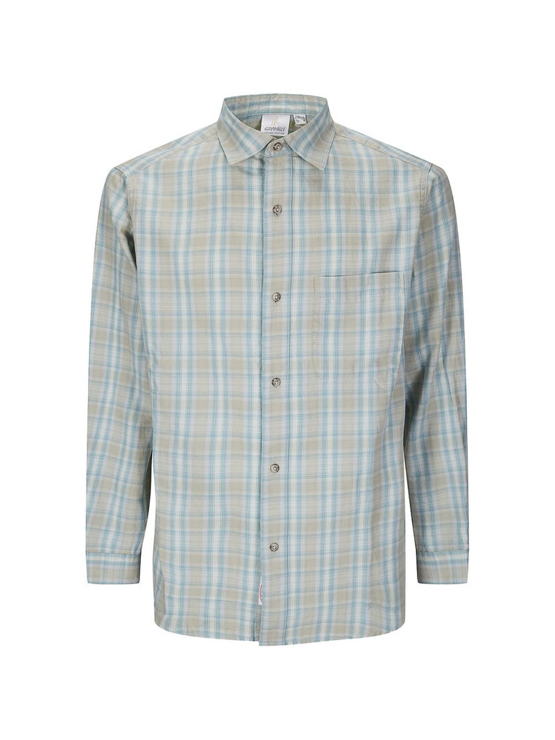checked buttoned shirt 1