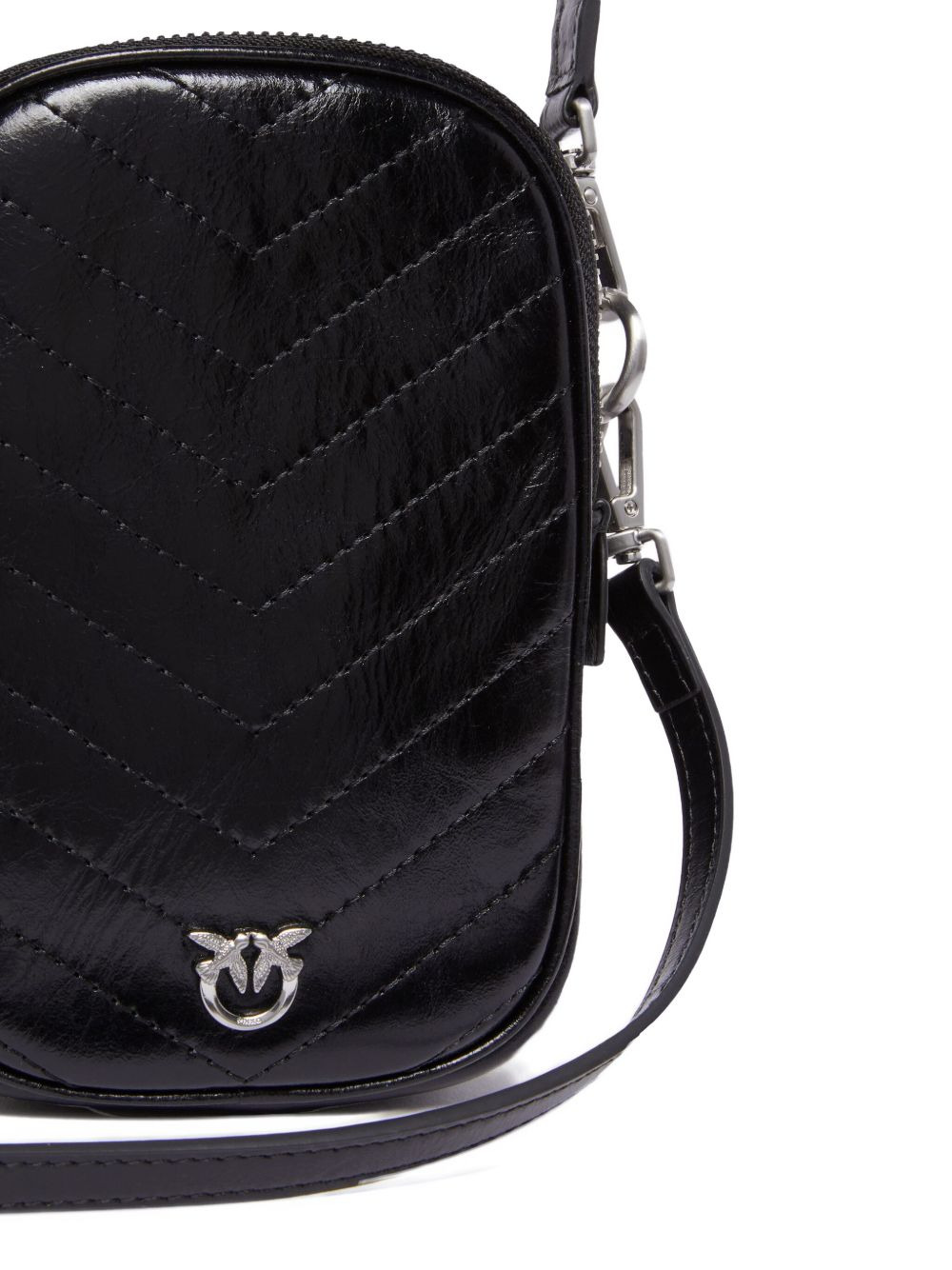 chevron-quilted leather mini bag - 4