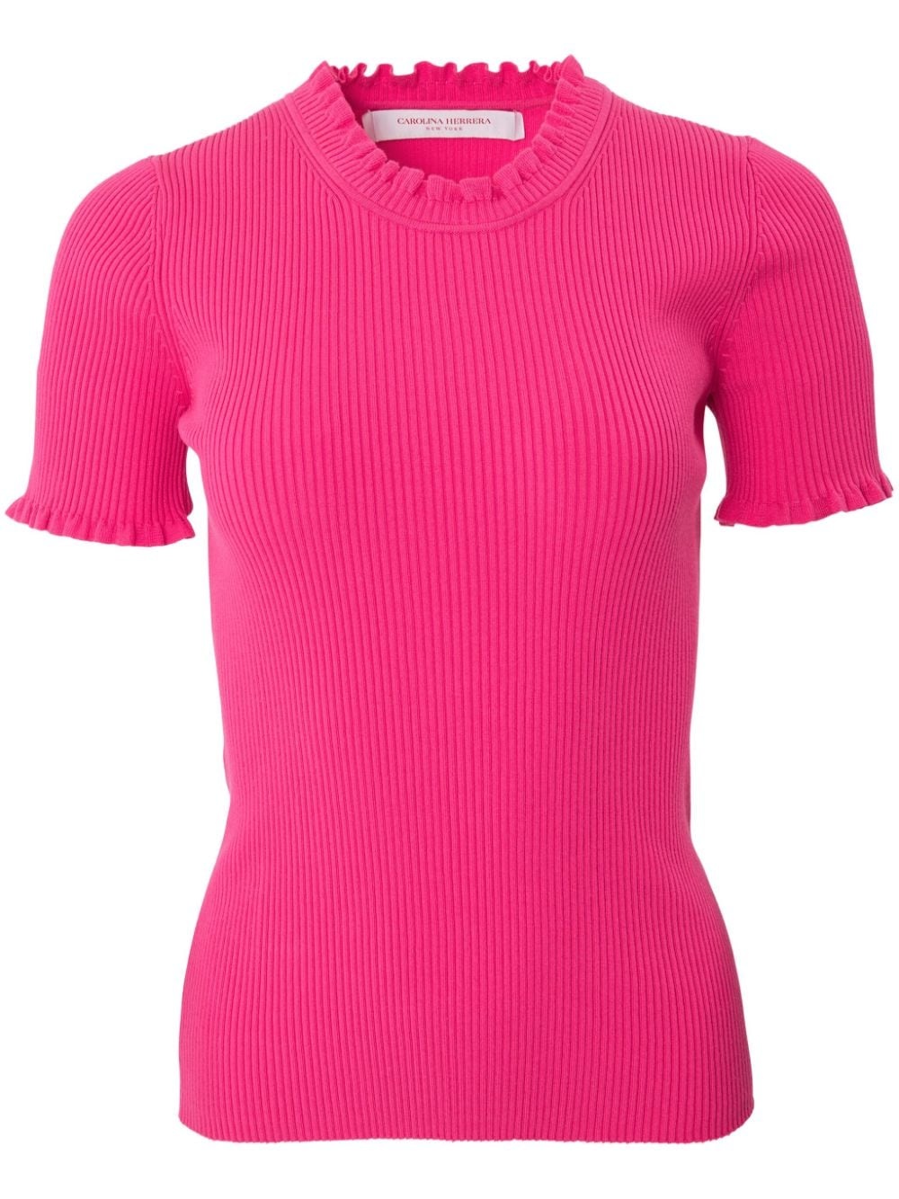 ribbed knitted top - 1