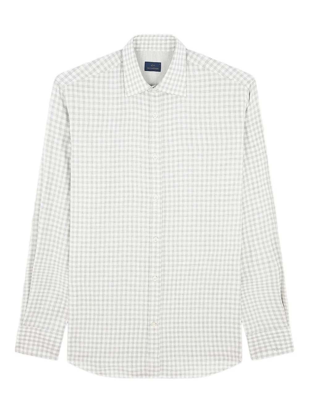 check-pattern cotton shirt - 1