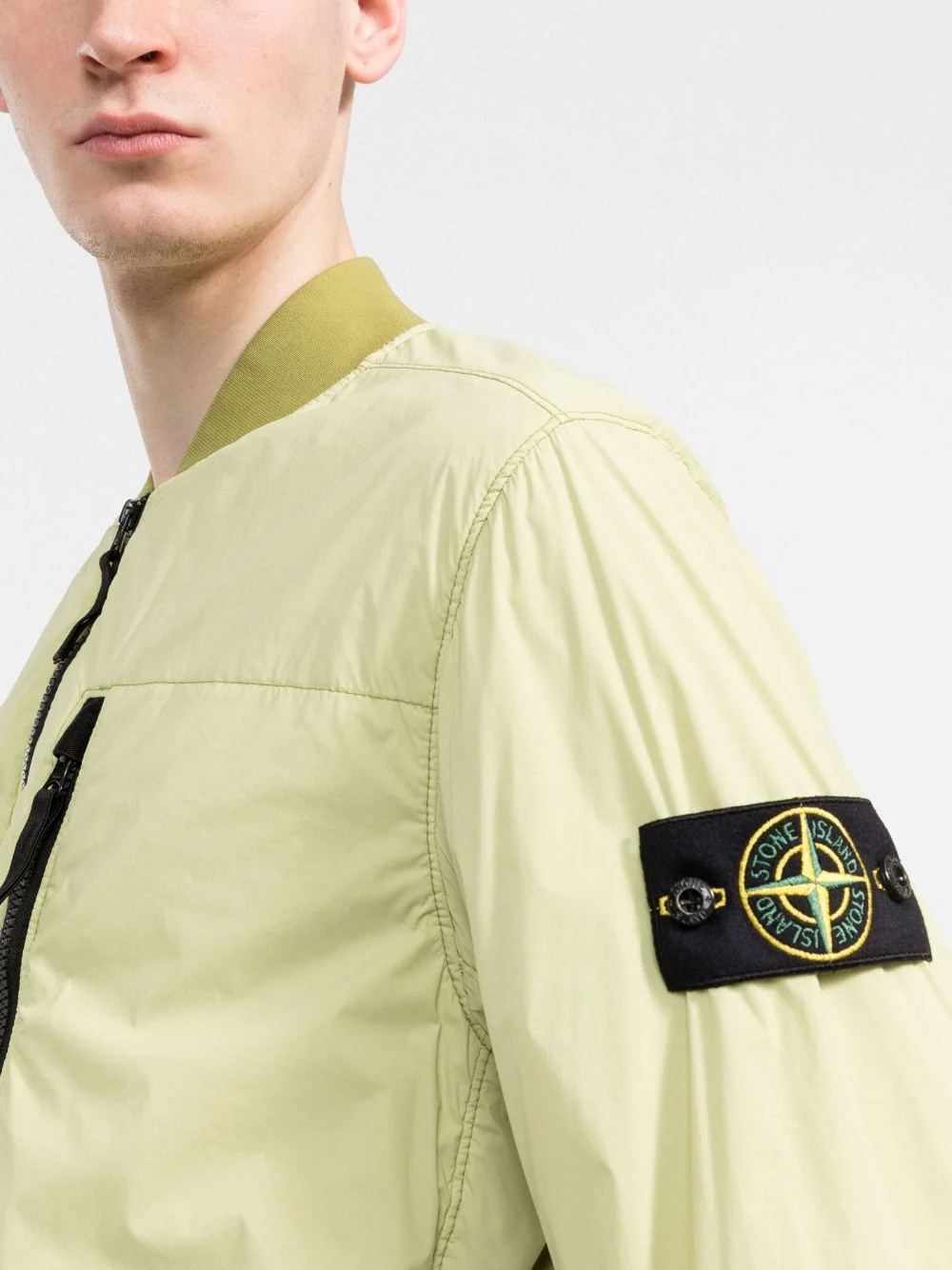 Compass-patch zip-up jacket - 5