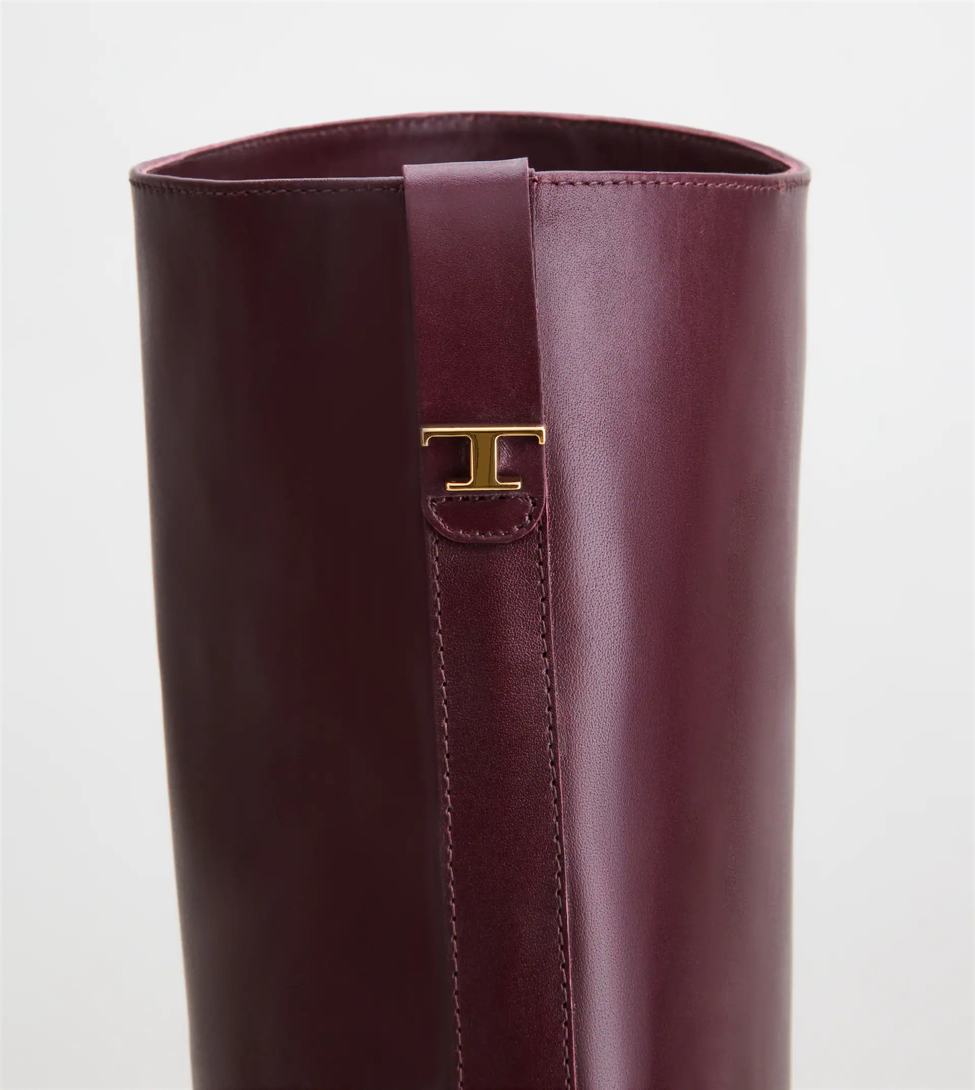 LEATHER BOOTS - BURGUNDY - 4