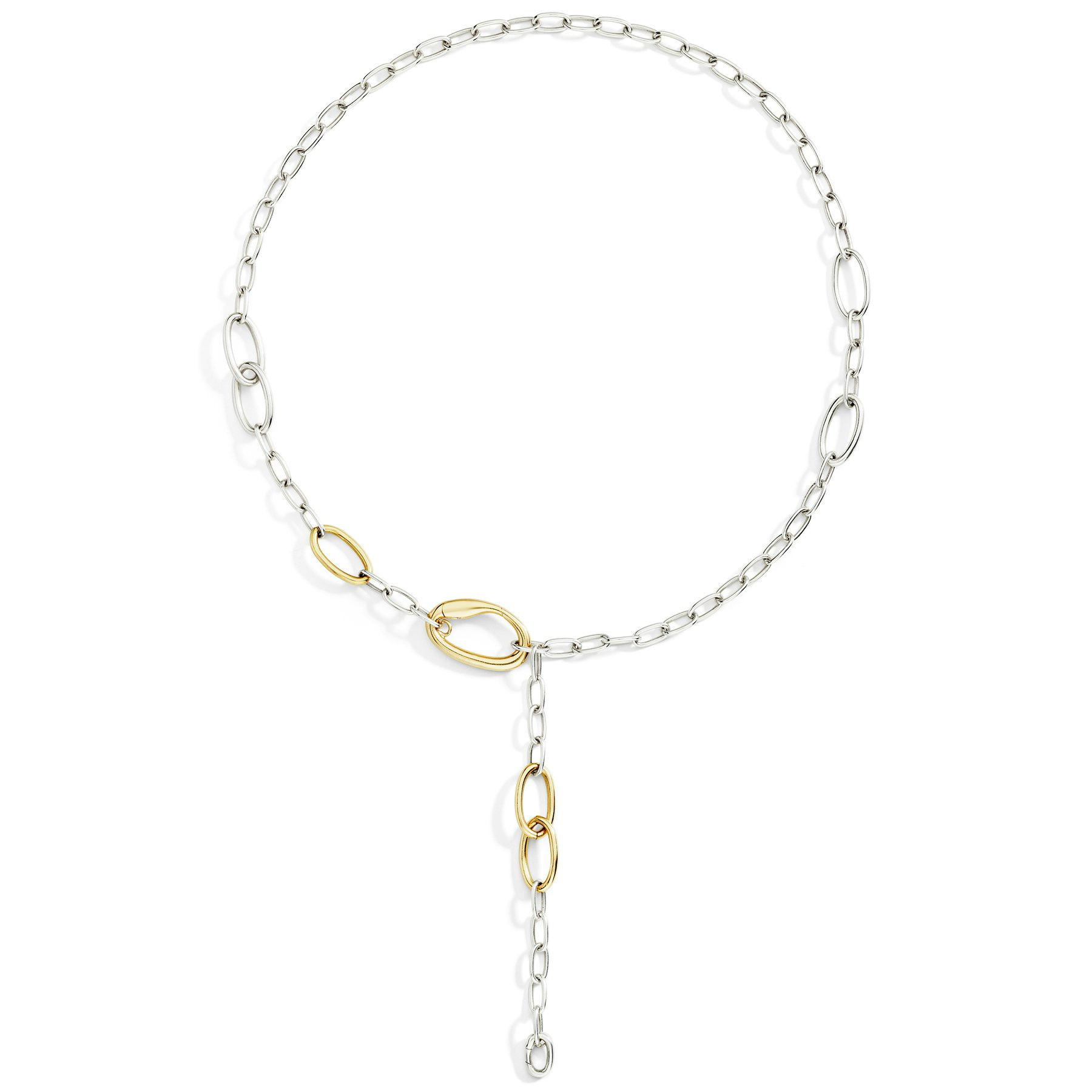 SILVER & GOLD PLATED SILVER ESSENTIALS NECKLACE - 3