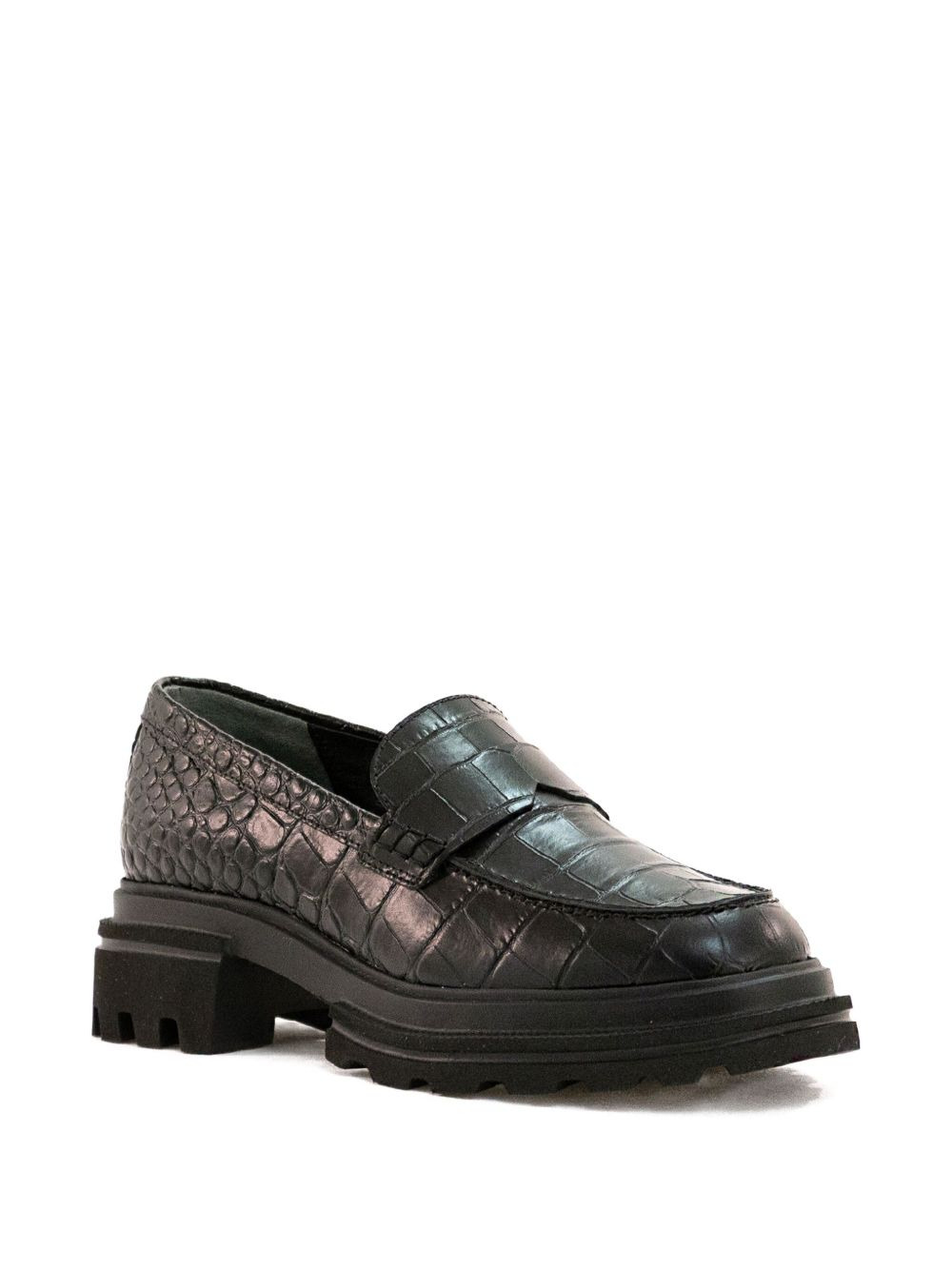 embossed loafers - 2