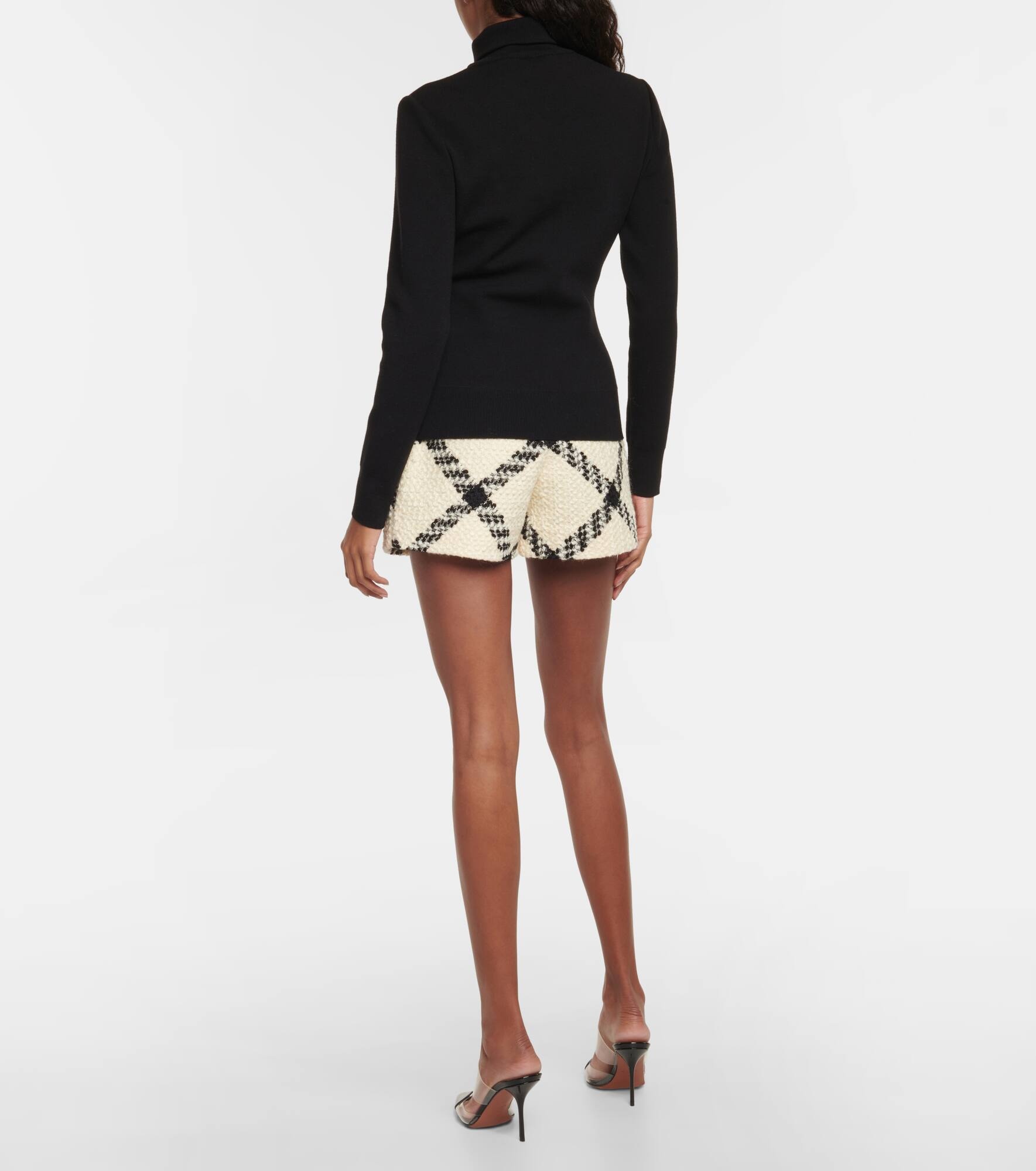 High-neck wool-blend top - 3