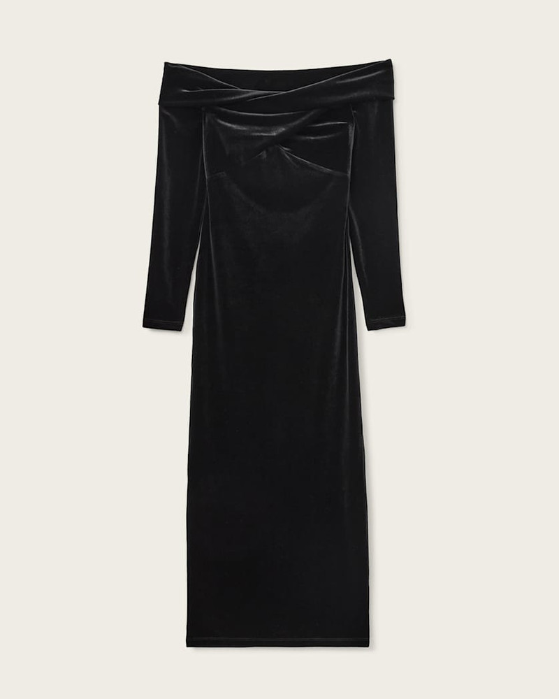 DELTA VELVET MIDI DRESS 1