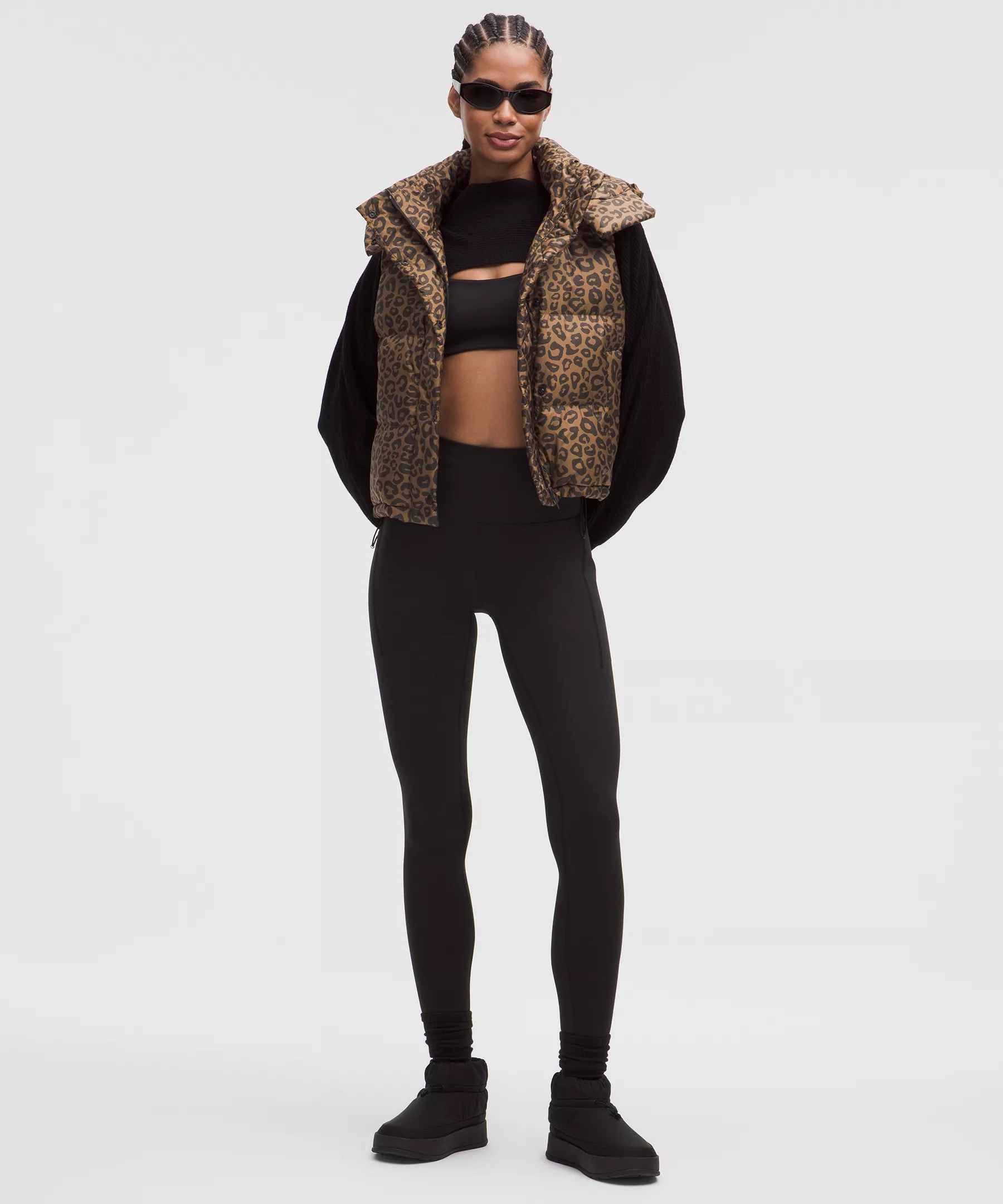 Wunder Puff 600-Down-Fill Cropped Vest *Print - 2
