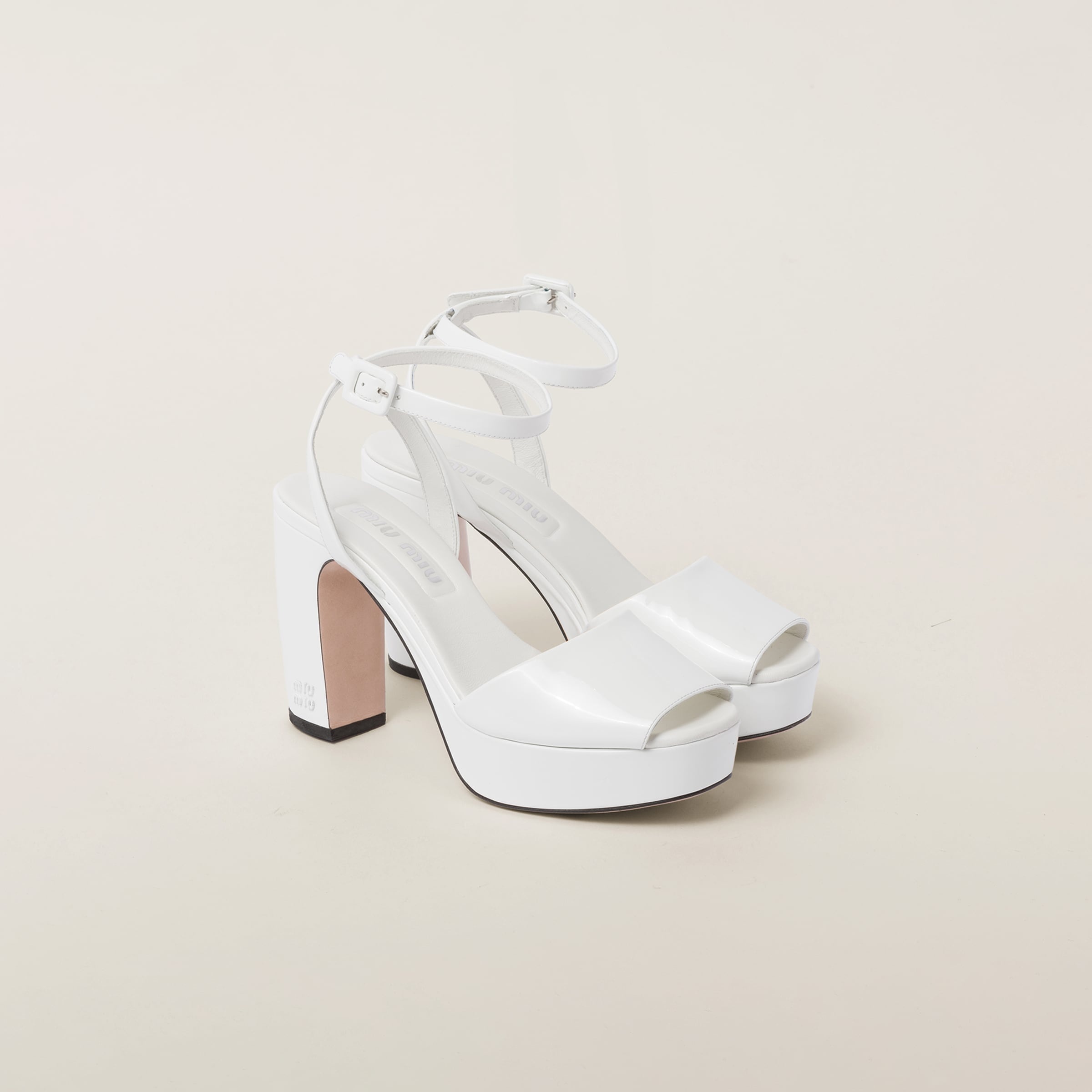 Patent leather platform sandals - 1