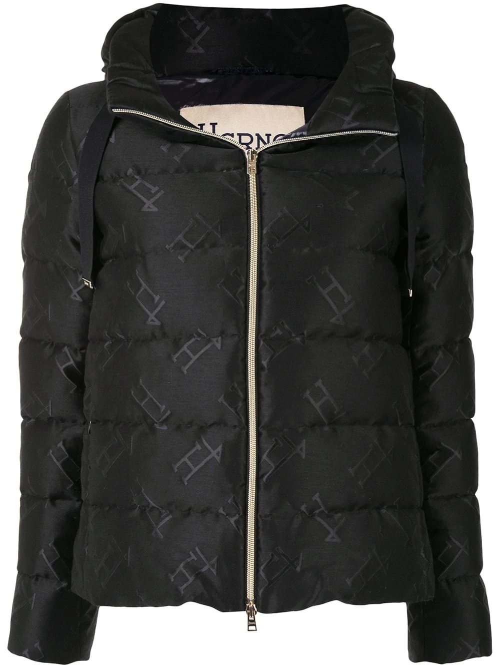 H printed puffer jacket - 1