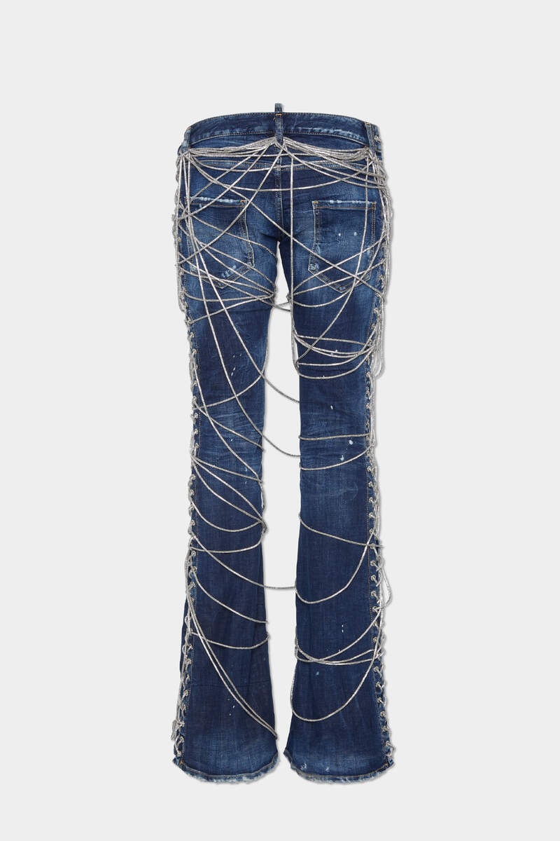 BOUND BUNNY WASH SHARPEI FLARED BOOTCUT JEANS - 2
