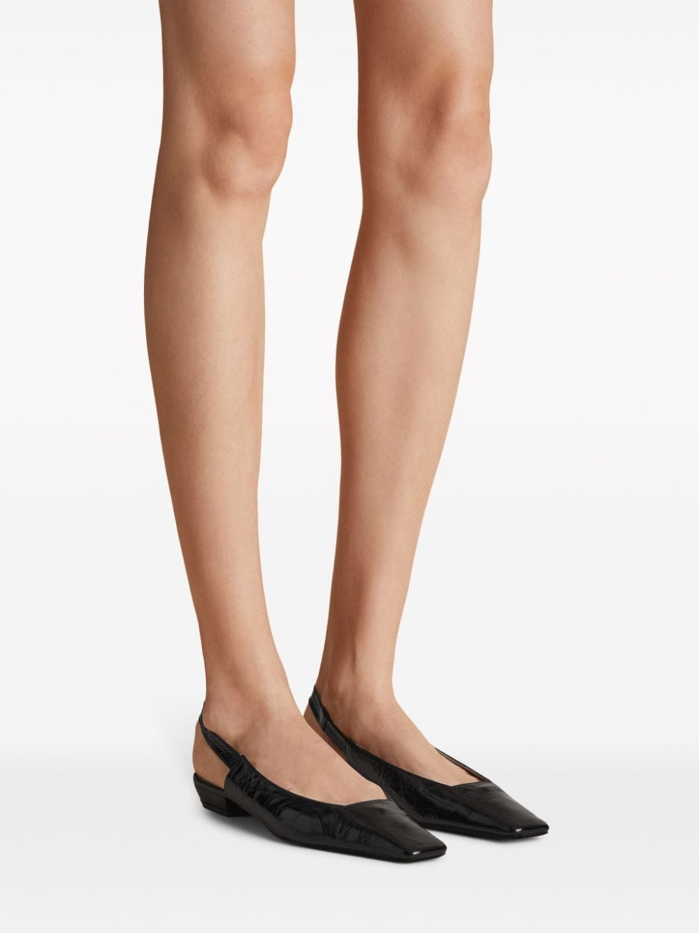 The Colin leather slingback flats - 4