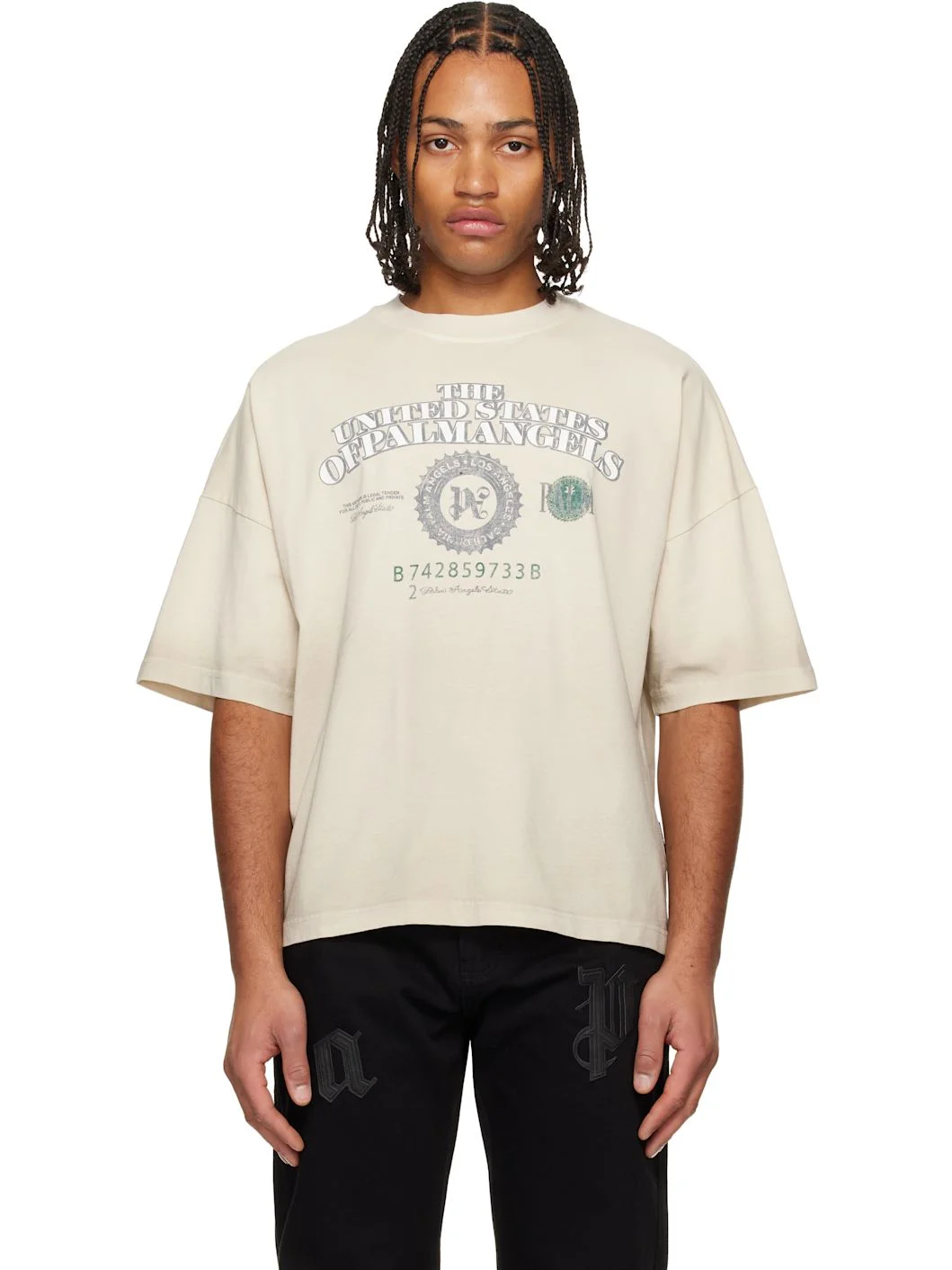 Off-White PA Dollar Loose T-shirt - 1